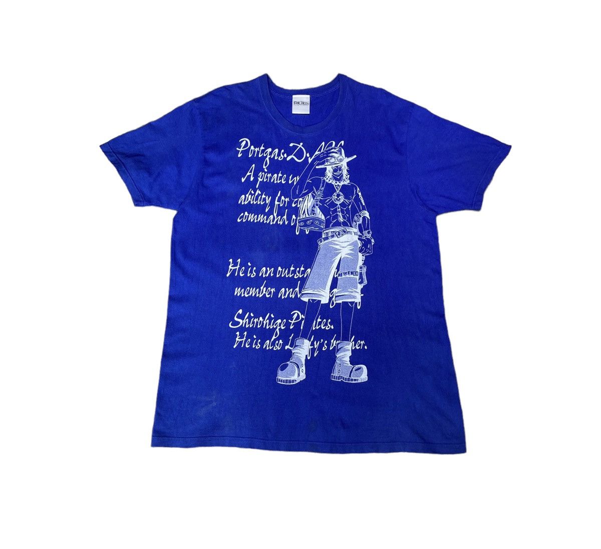 One Piece Vintage Portugas D. Ace One Piece Anime ERD GRUNGE Y2K TEE Size US XL / EU 56 / 4 - 1 Thumbnail