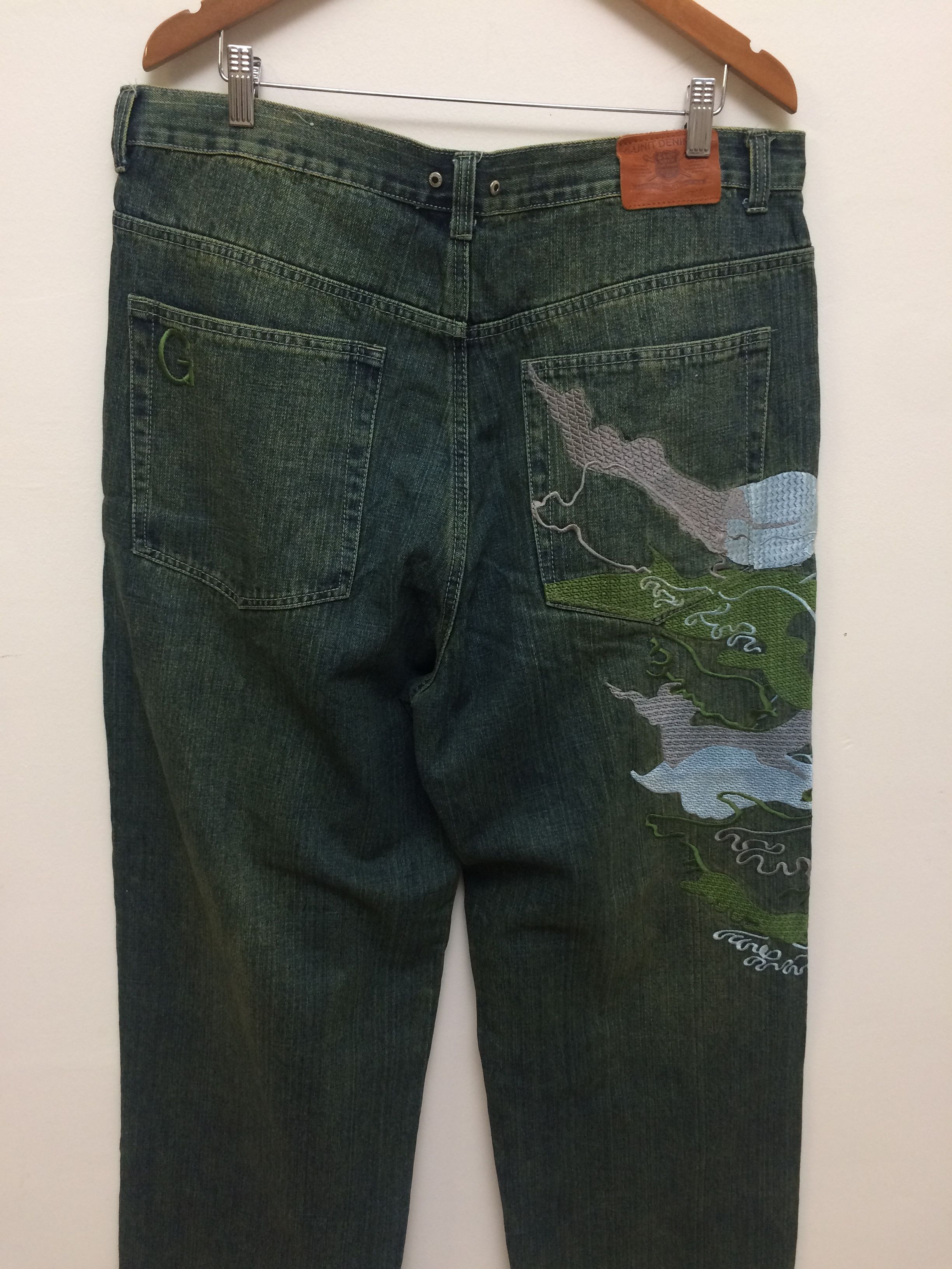 G-Unit × Vintage Vintage G-Unit Embroidered “Tattoo” Baggy Jeans Size US 38 / EU 54 - 2 Thumbnail