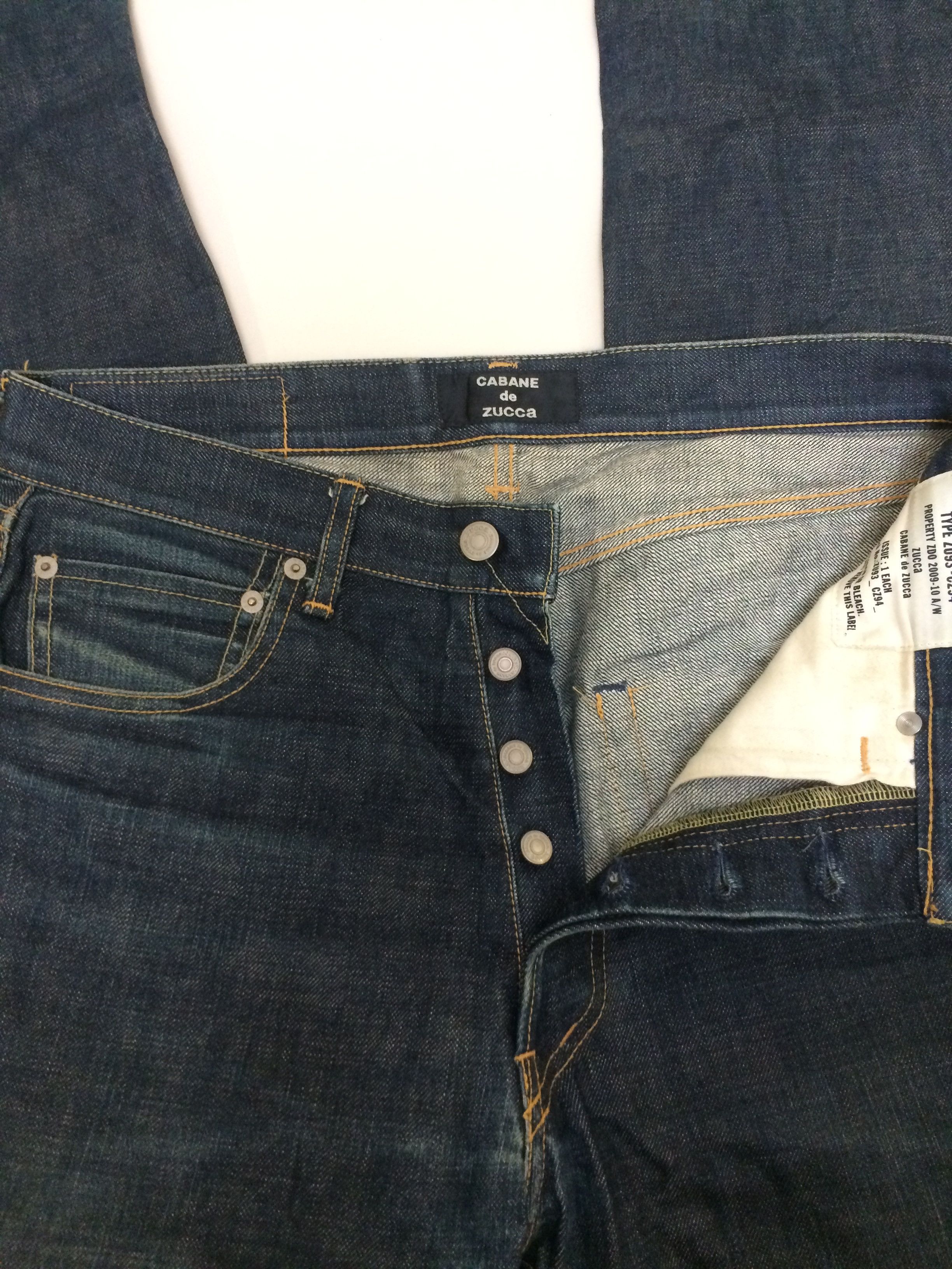 CABANE de ZUCCa × Issey Miyake AW09/10 Cabane De Zucca Selvedge Jeans Size US 32 / EU 48 - 16 Thumbnail