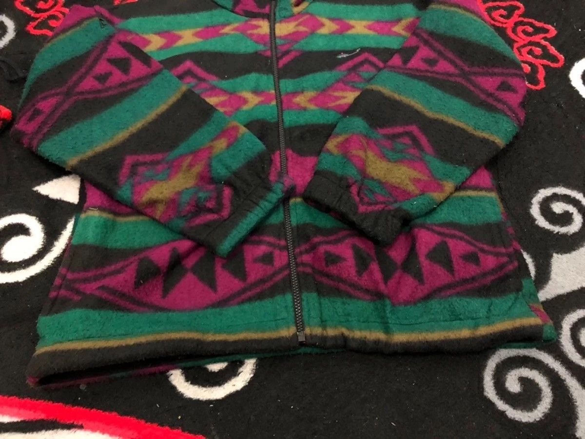 Vintage White Sierra Native Motive Fleece Jacket Size US L / EU 52-54 / 3 - 6 Thumbnail