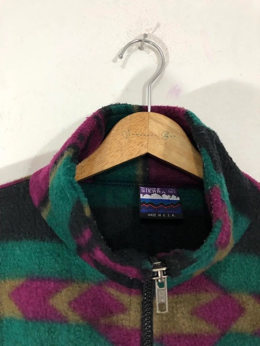 Vintage White Sierra Native Motive Fleece Jacket Size US L / EU 52-54 / 3 - 3 Thumbnail
