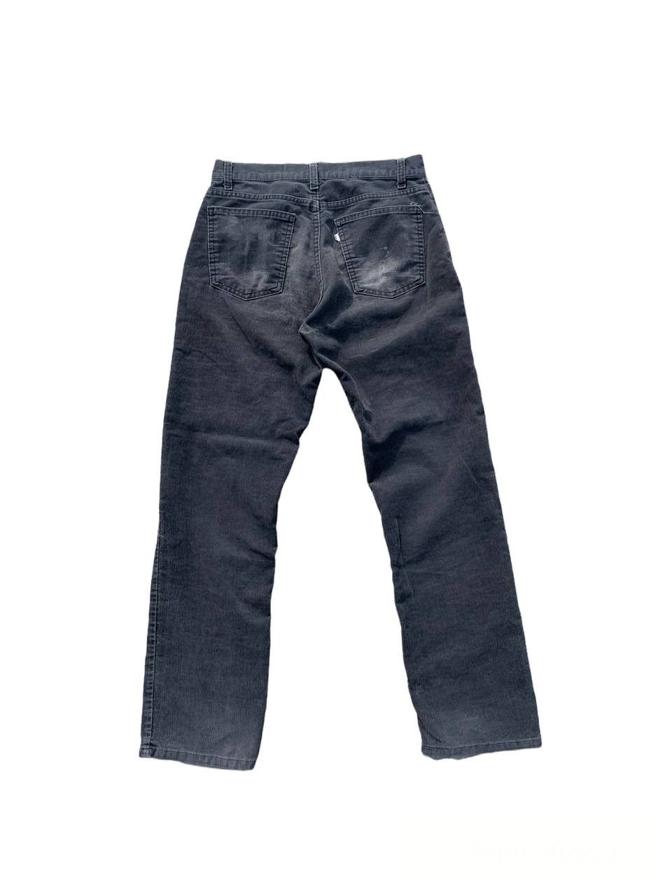 Levi's Levis 519 Vintage Thrashed Faded Black Corduroy Pants Size US 29 - 2 Thumbnail