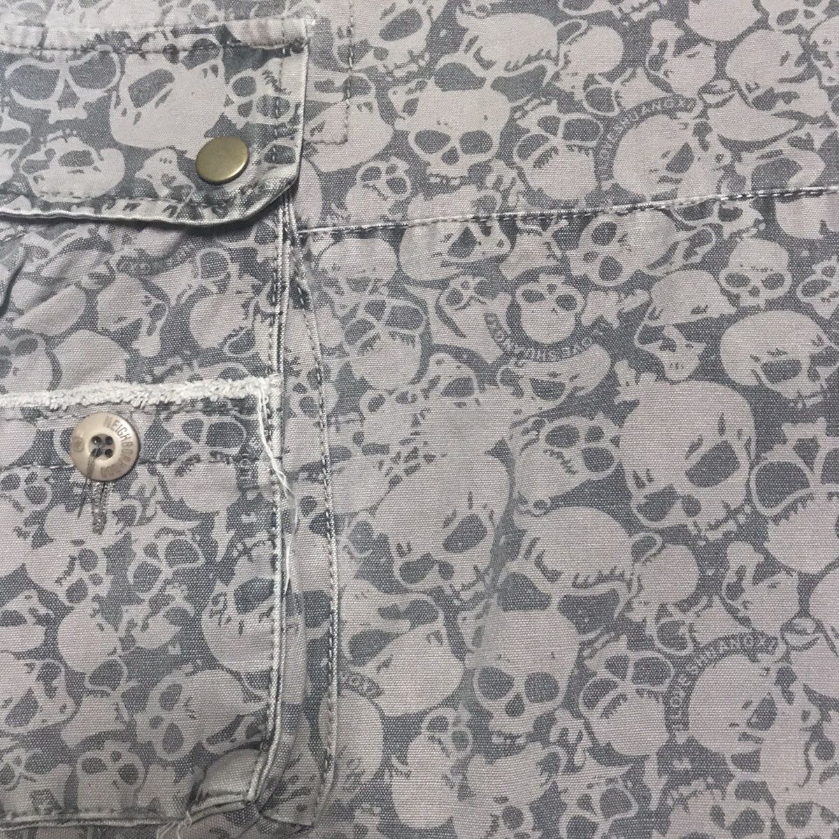 Neighborhood Vintage NEIGHBORHOOD Destusrio tecnico SKULL FULLPRINT Size US 32 / EU 48 - 6 Thumbnail
