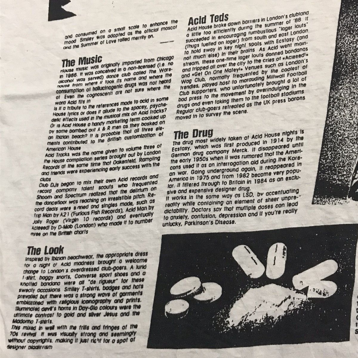 Band Tees Rare Vintage Ecstatic Anarchist by Butter field 90s Style Size US M / EU 48-50 / 2 - 7 Thumbnail