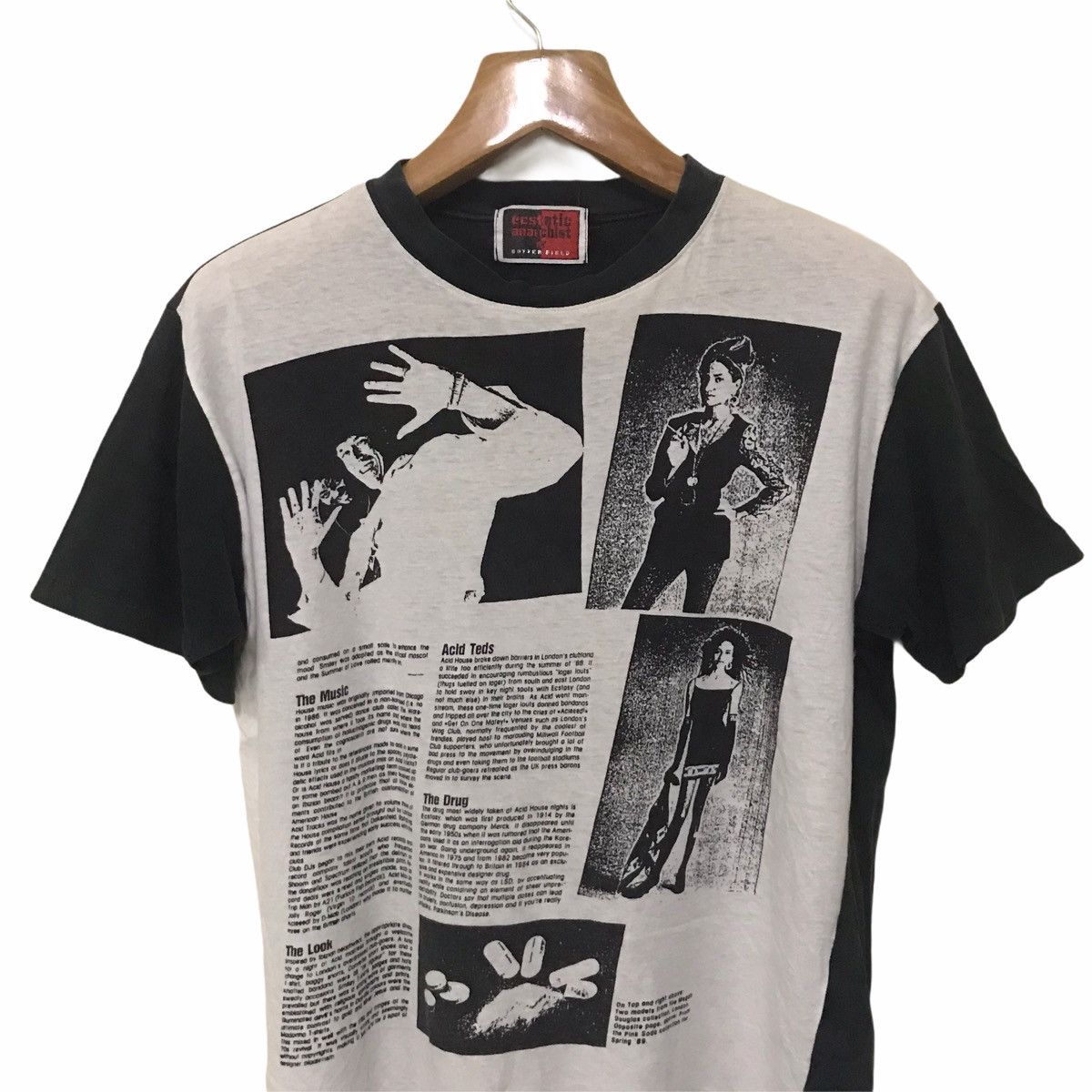 Band Tees Rare Vintage Ecstatic Anarchist by Butter field 90s Style Size US M / EU 48-50 / 2 - 2 Thumbnail