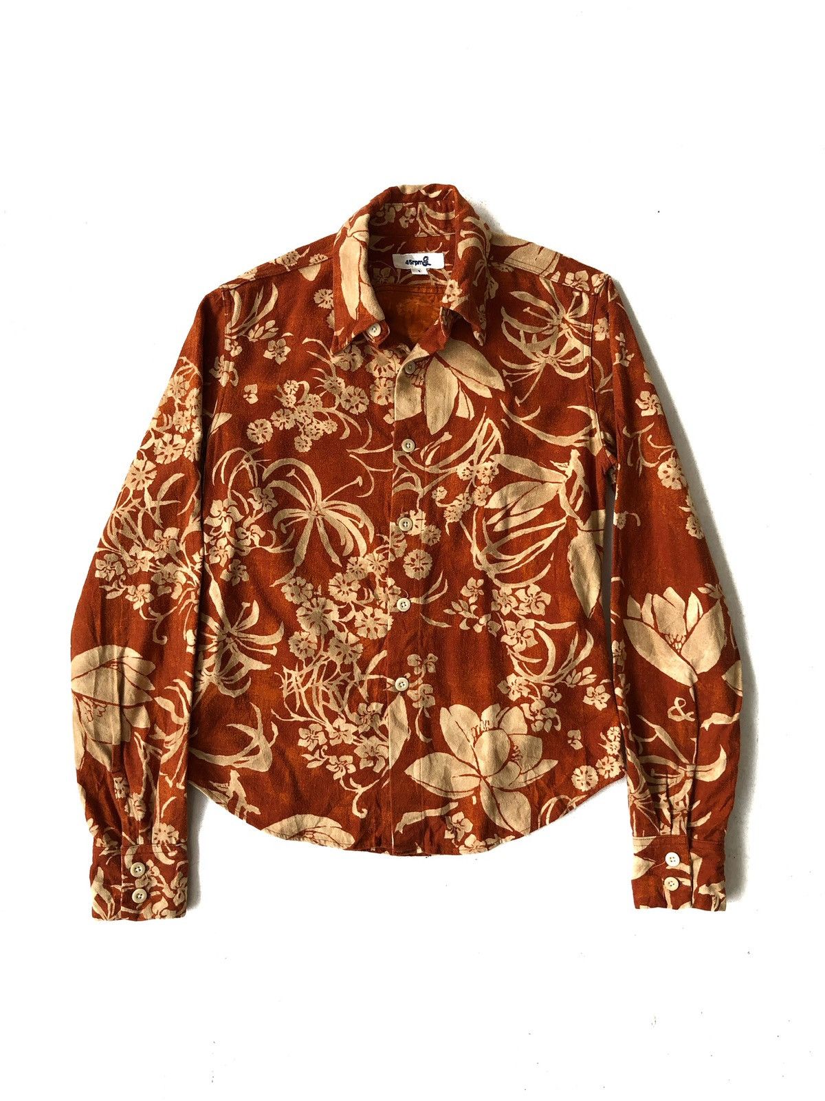 45rpm OG 45rpm 🇯🇵 Beautiful Floral Motive Hawaiian Shirt Size US S / EU 44-46 / 1 - 2 Thumbnail