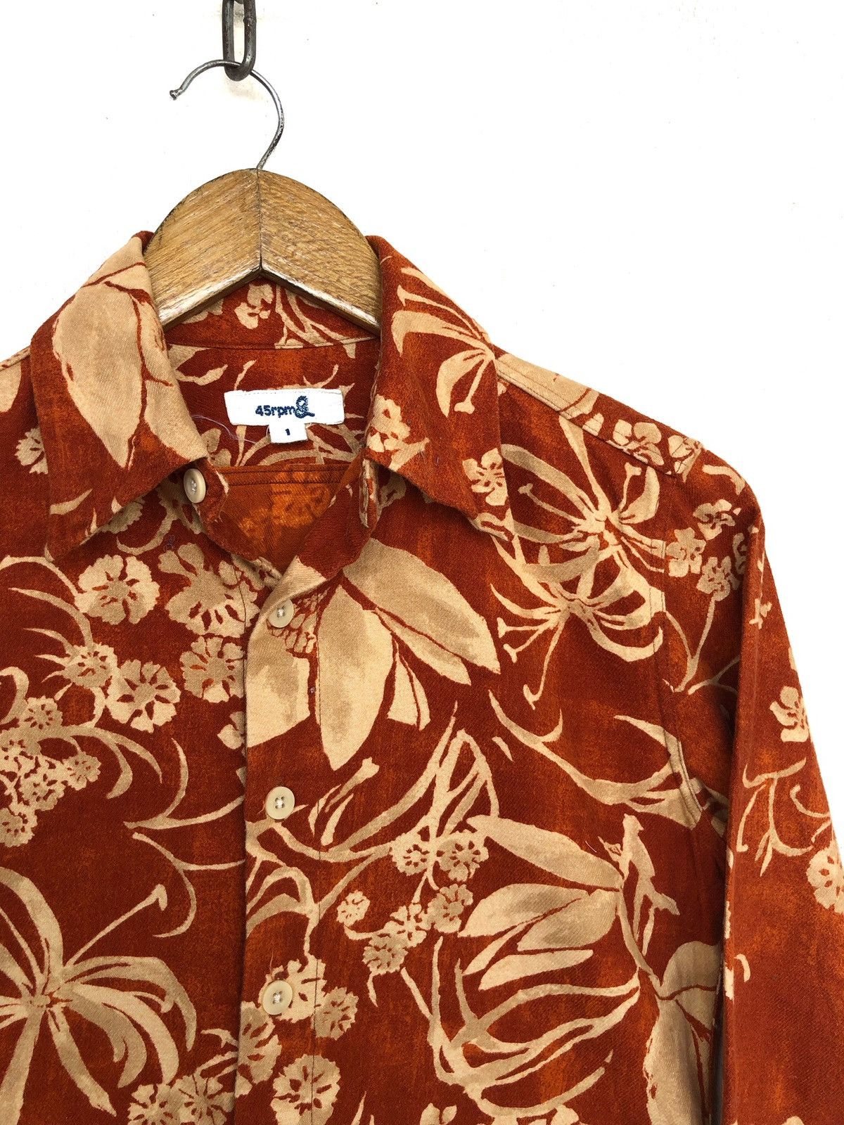 45rpm OG 45rpm 🇯🇵 Beautiful Floral Motive Hawaiian Shirt Size US S / EU 44-46 / 1 - 4 Thumbnail