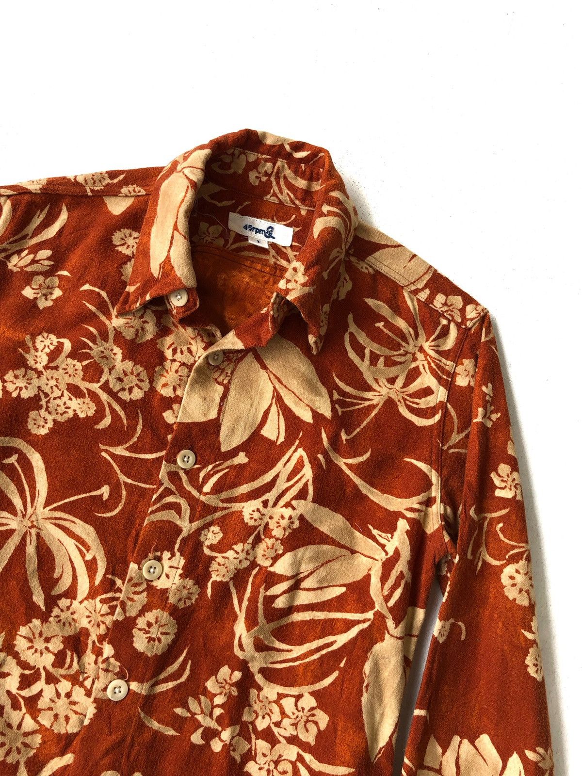 45rpm OG 45rpm 🇯🇵 Beautiful Floral Motive Hawaiian Shirt Size US S / EU 44-46 / 1 - 1 Thumbnail