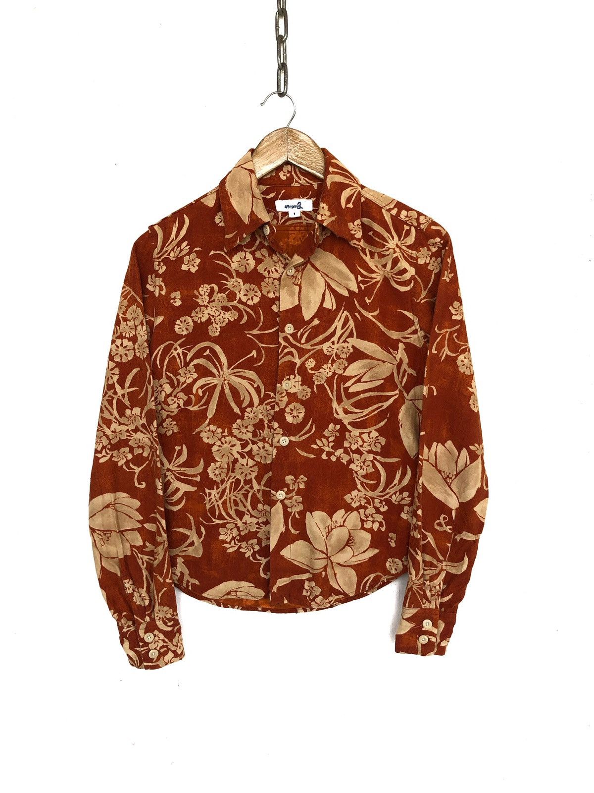 45rpm OG 45rpm 🇯🇵 Beautiful Floral Motive Hawaiian Shirt Size US S / EU 44-46 / 1 - 3 Thumbnail