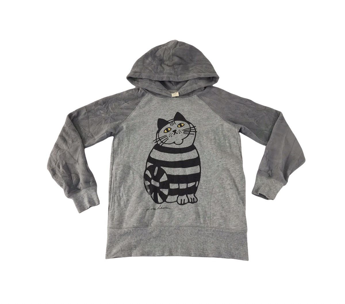 Japanese Brand Lisa Larson Art Pull Over Hoodies Cat Logo K497j Size US S / EU 44-46 / 1 - 1 Thumbnail