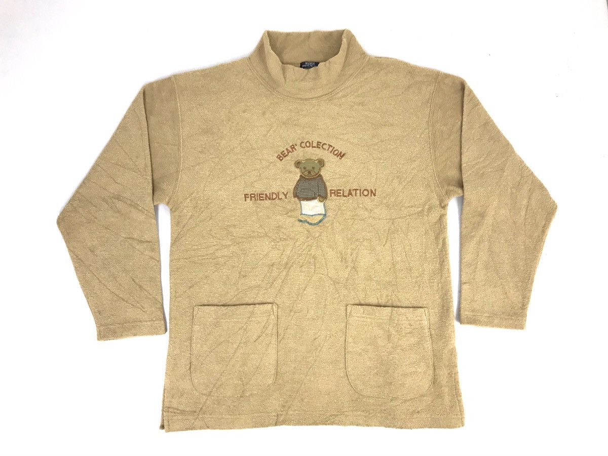 Japanese Brand Bzop Bear Collection Fleece Double Pocket Sweat shirt Size L / US 10 / IT 46 - 1 Thumbnail