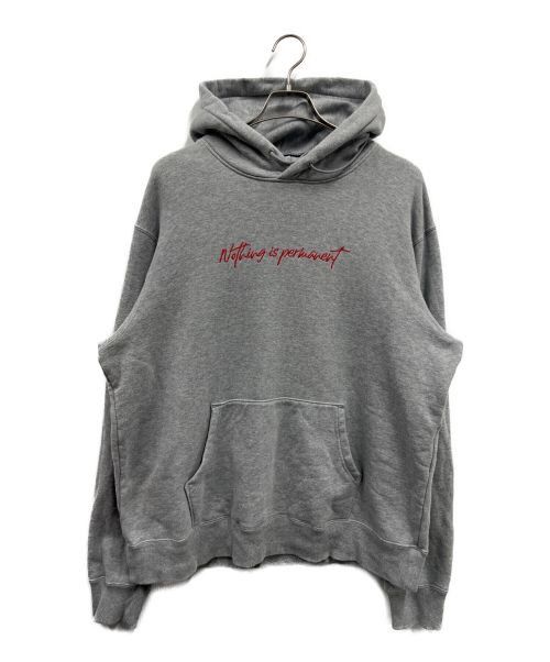 image of Undercover "nothing Is Permanent" Pullover Hoodie Gray 4 in Grey, Men's (Size XL)