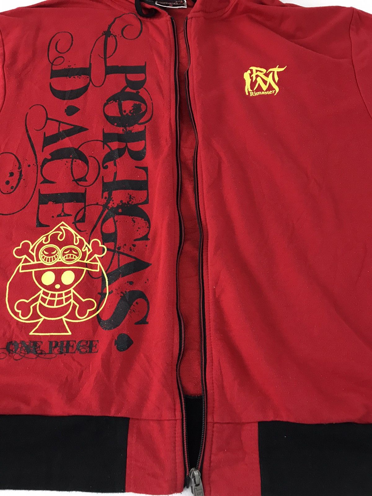 Anime × Japanese Brand × One Piece Rimaster One Piece Portgas D Hiken No Ace Big Printed Size US XL / EU 56 / 4 - 5 Thumbnail