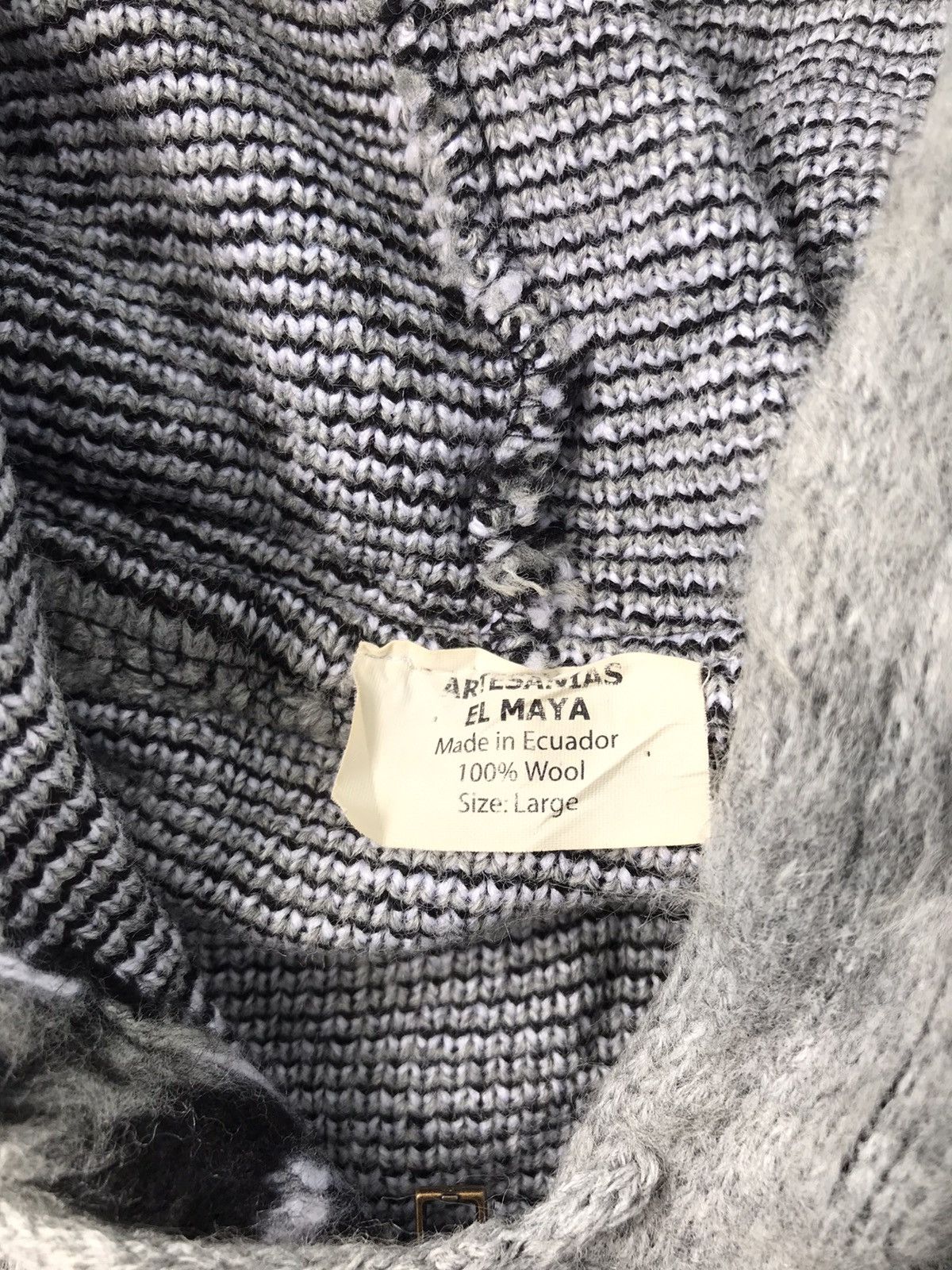 Indian Motorcycle RARE COWICHAN INDIAN WOOL SPELLOUT JACKET HOODIE Size US L / EU 52-54 / 3 - 12 Thumbnail