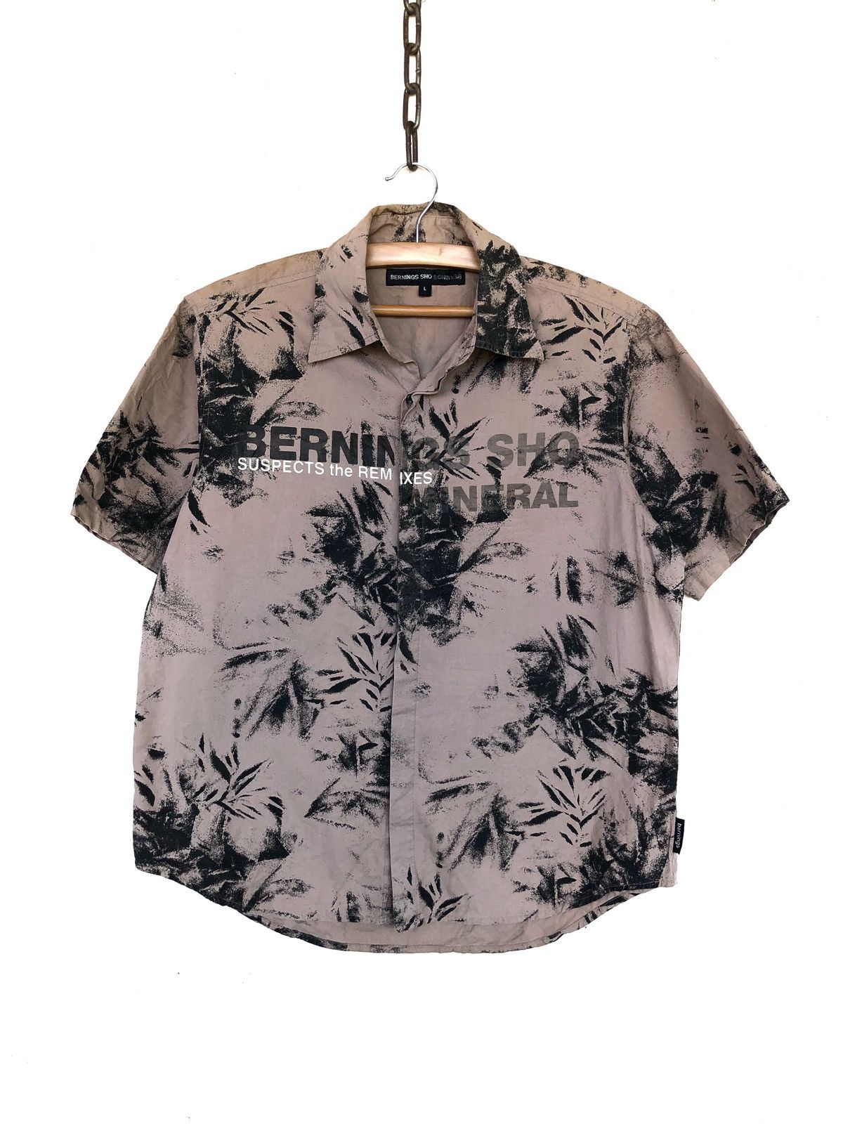 BERNINGS SHO HEAT🔥Berning Sho 🇯🇵 Anarchy Art Motif Button Shirt Size US M / EU 48-50 / 2 - 1 Thumbnail