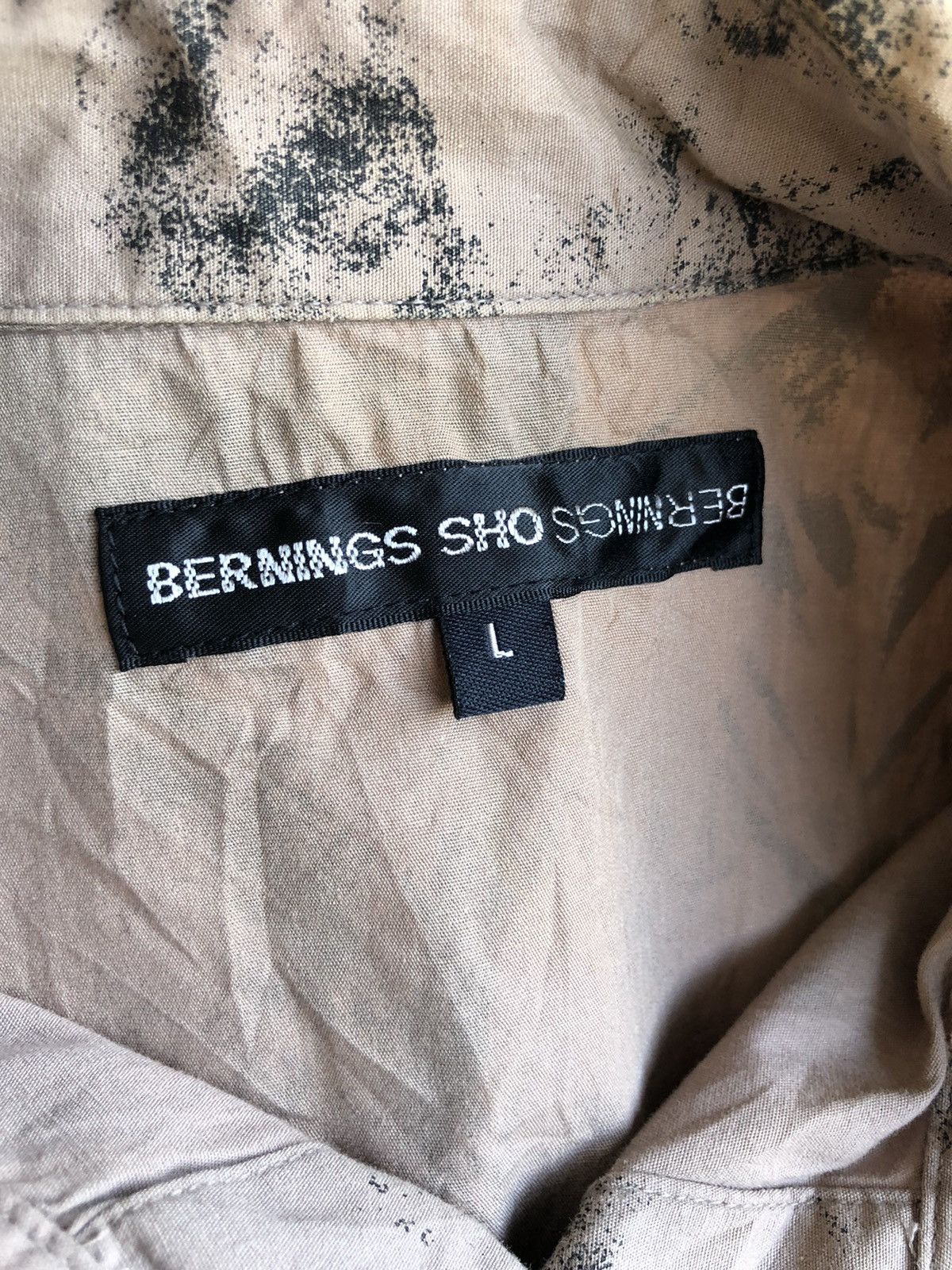 BERNINGS SHO HEAT🔥Berning Sho 🇯🇵 Anarchy Art Motif Button Shirt Size US M / EU 48-50 / 2 - 5 Thumbnail