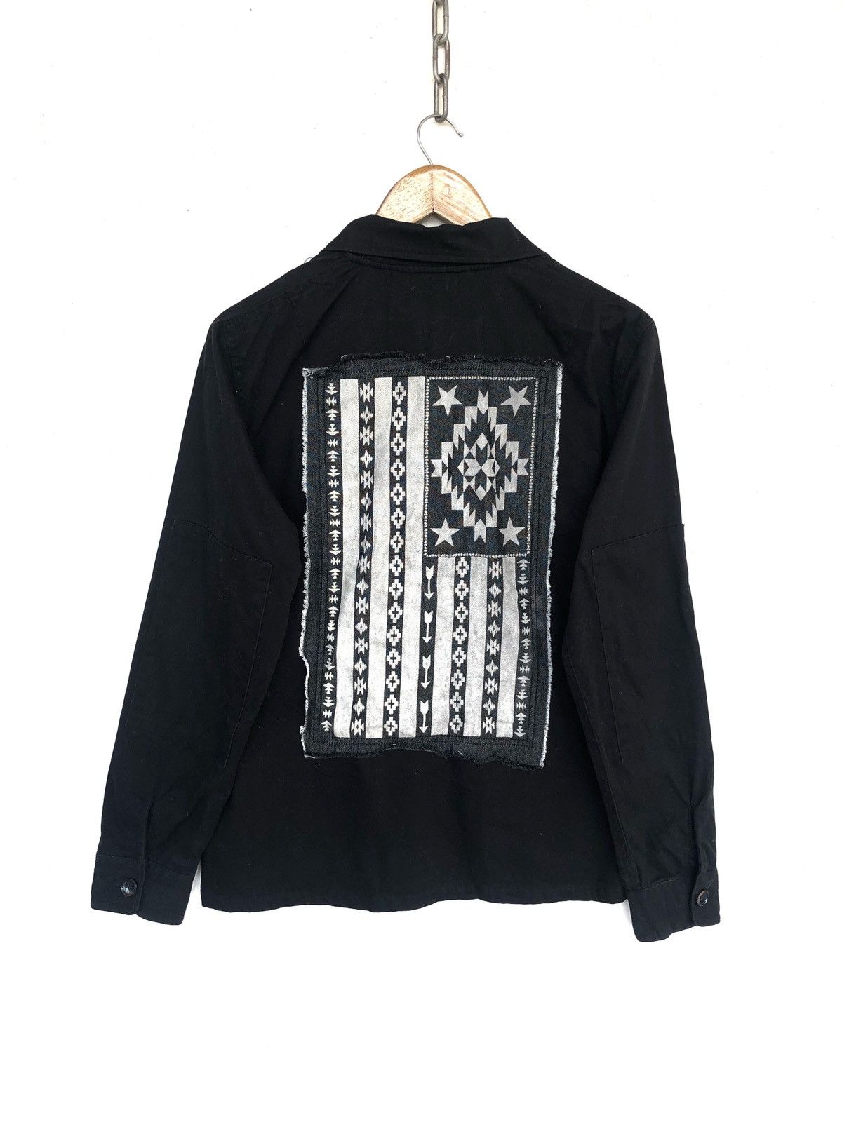 Other GRAIL🔥Chimayo Navajo Flag Black Button Up Shirt Size US S / EU 44-46 / 1 - 3 Thumbnail