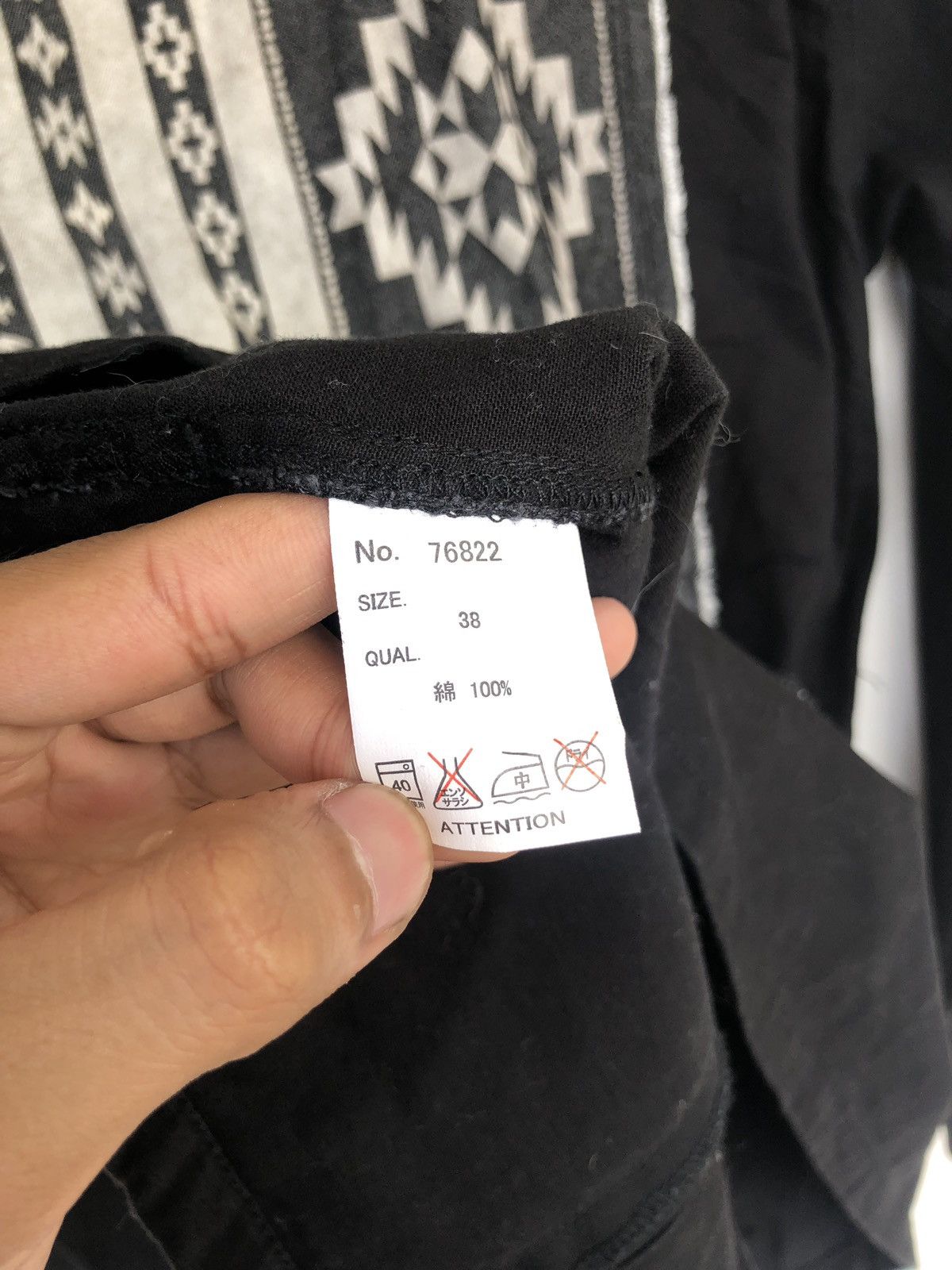 Other GRAIL🔥Chimayo Navajo Flag Black Button Up Shirt Size US S / EU 44-46 / 1 - 5 Thumbnail