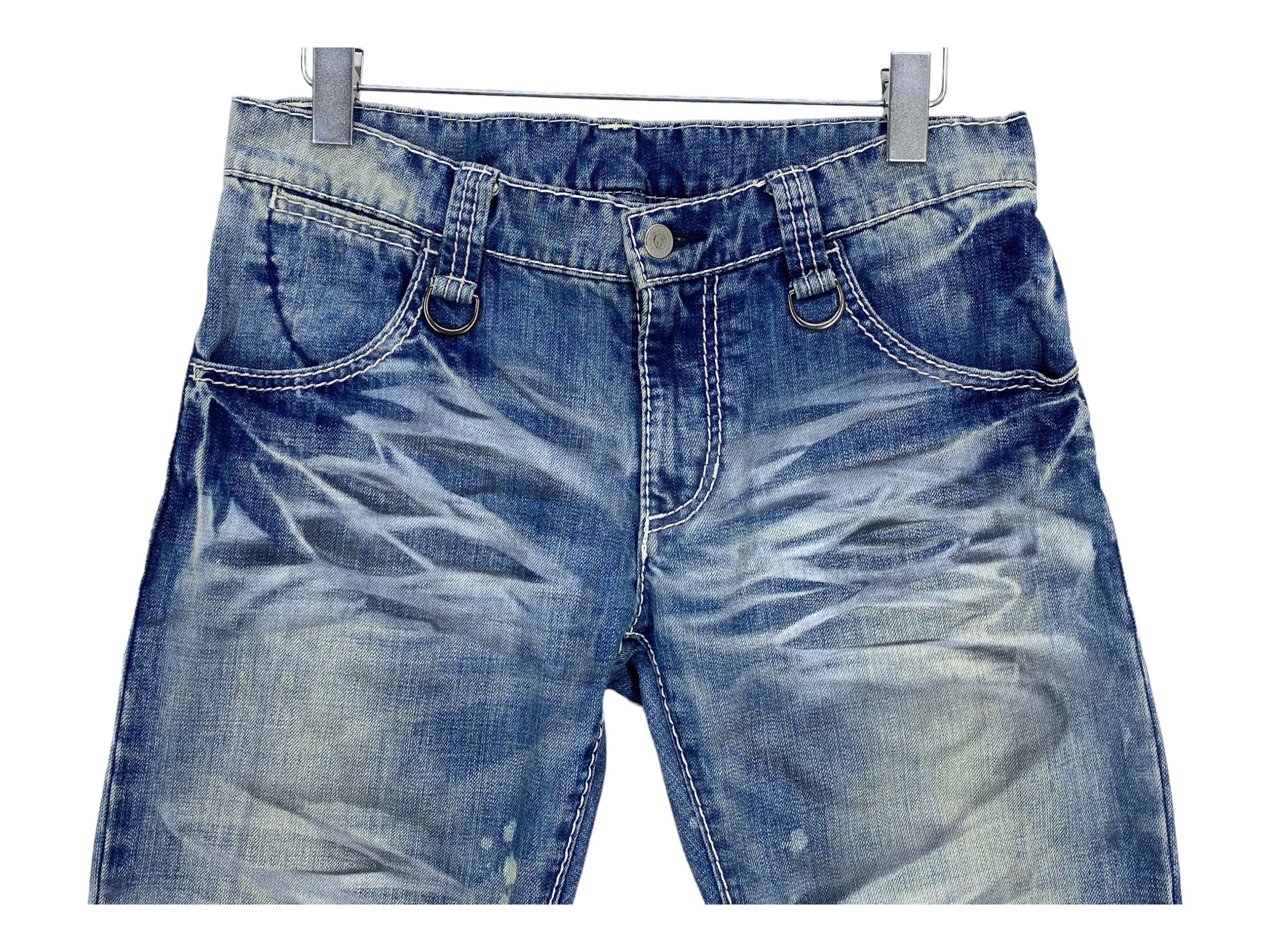 BUFFALO BOBS Japanese Brand Buffalo Bobs J-Cut Camo Flare Jeans Acid Wash Size US 31 - 3 Thumbnail