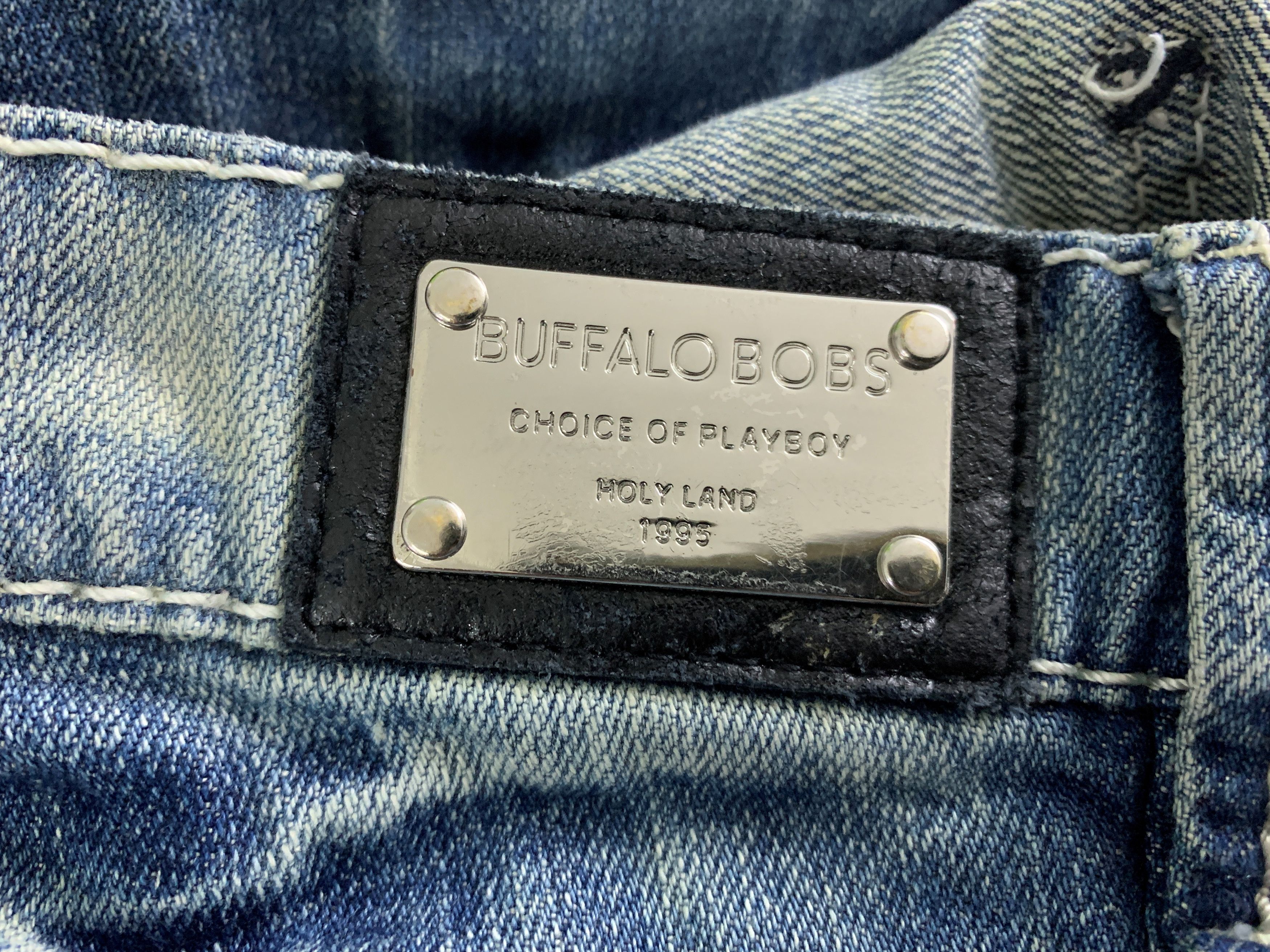 BUFFALO BOBS Japanese Brand Buffalo Bobs J-Cut Camo Flare Jeans Acid Wash Size US 31 - 12 Thumbnail