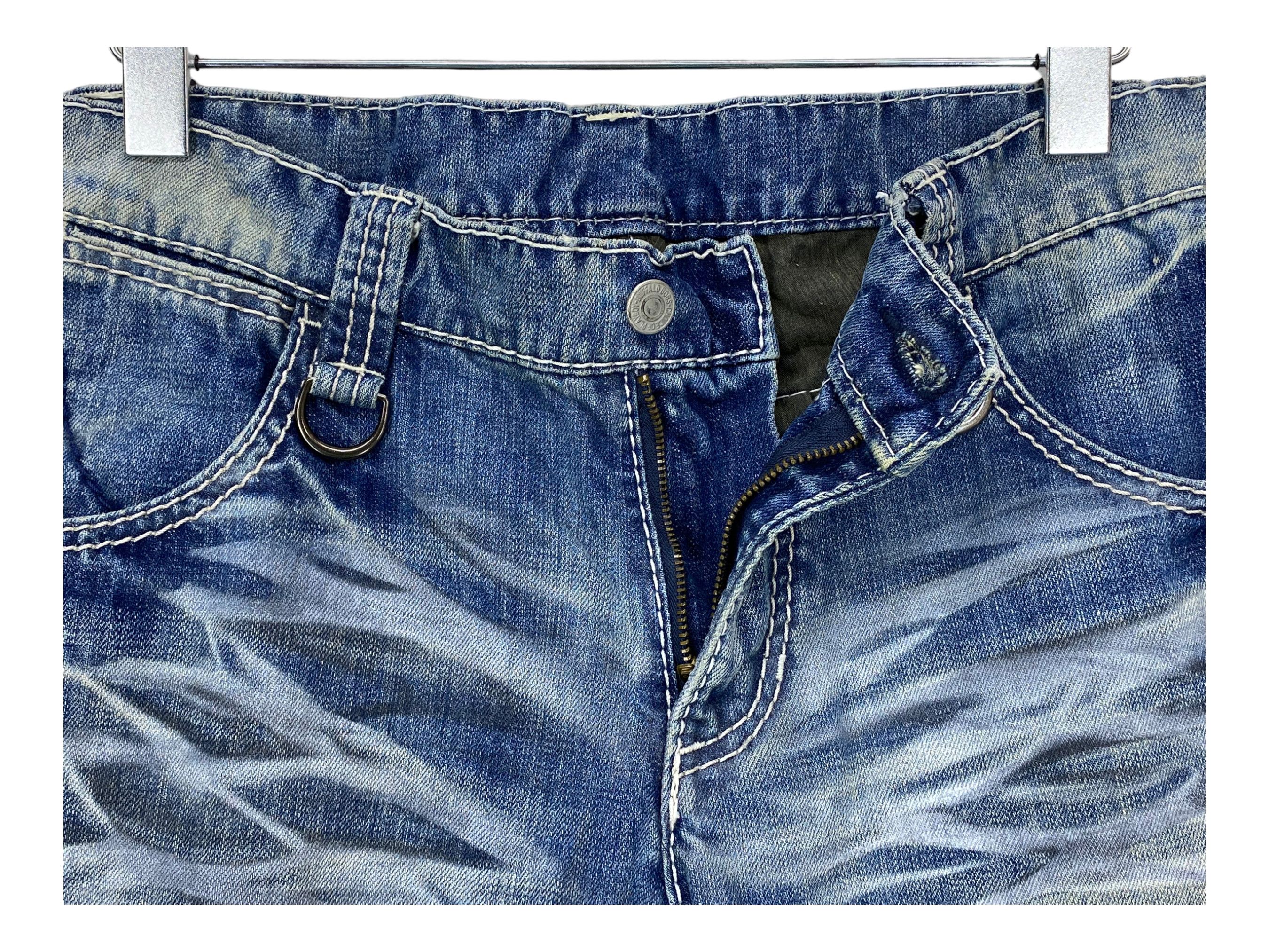 BUFFALO BOBS Japanese Brand Buffalo Bobs J-Cut Camo Flare Jeans Acid Wash Size US 31 - 4 Thumbnail