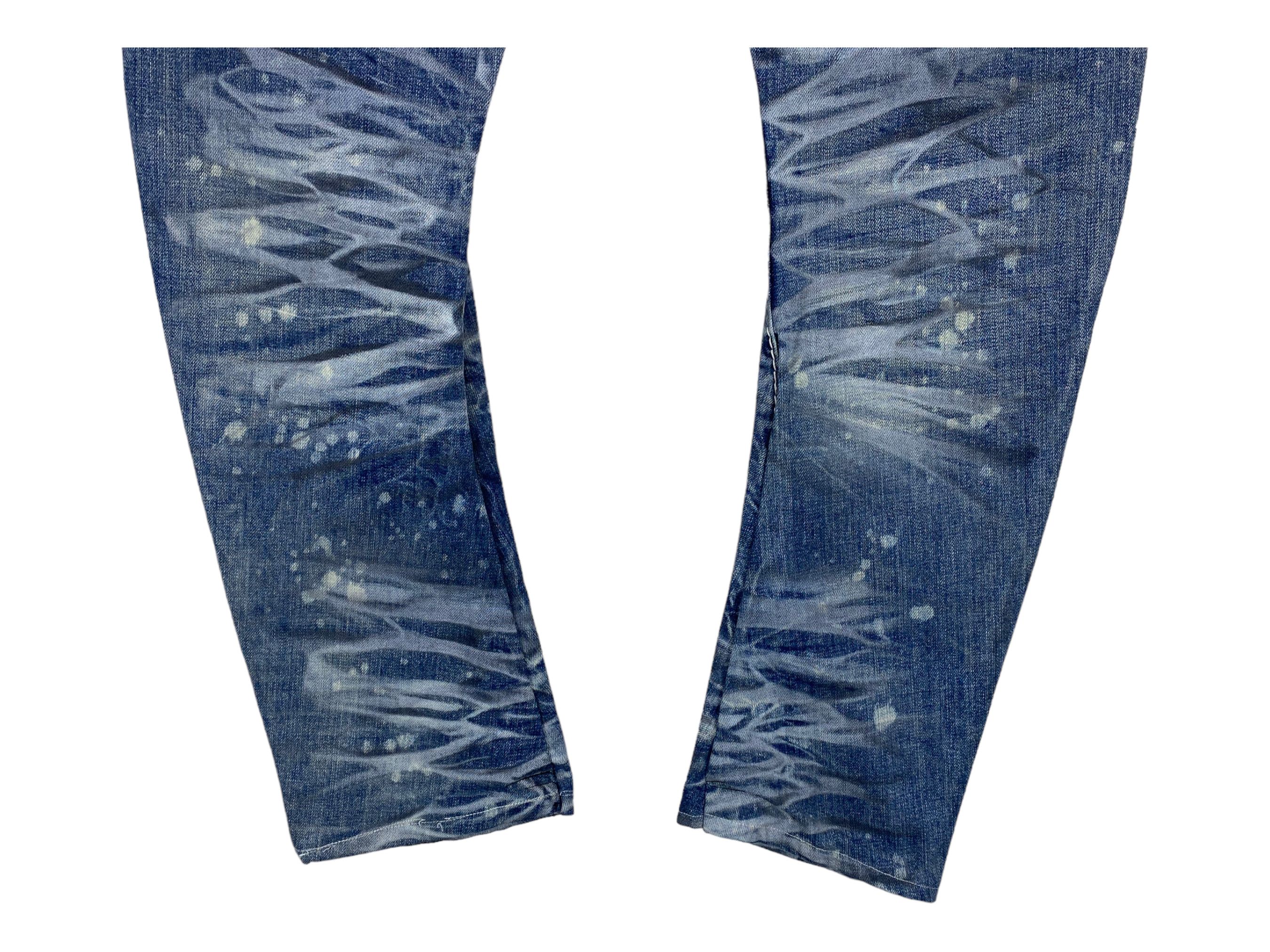 BUFFALO BOBS Japanese Brand Buffalo Bobs J-Cut Camo Flare Jeans Acid Wash Size US 31 - 9 Thumbnail