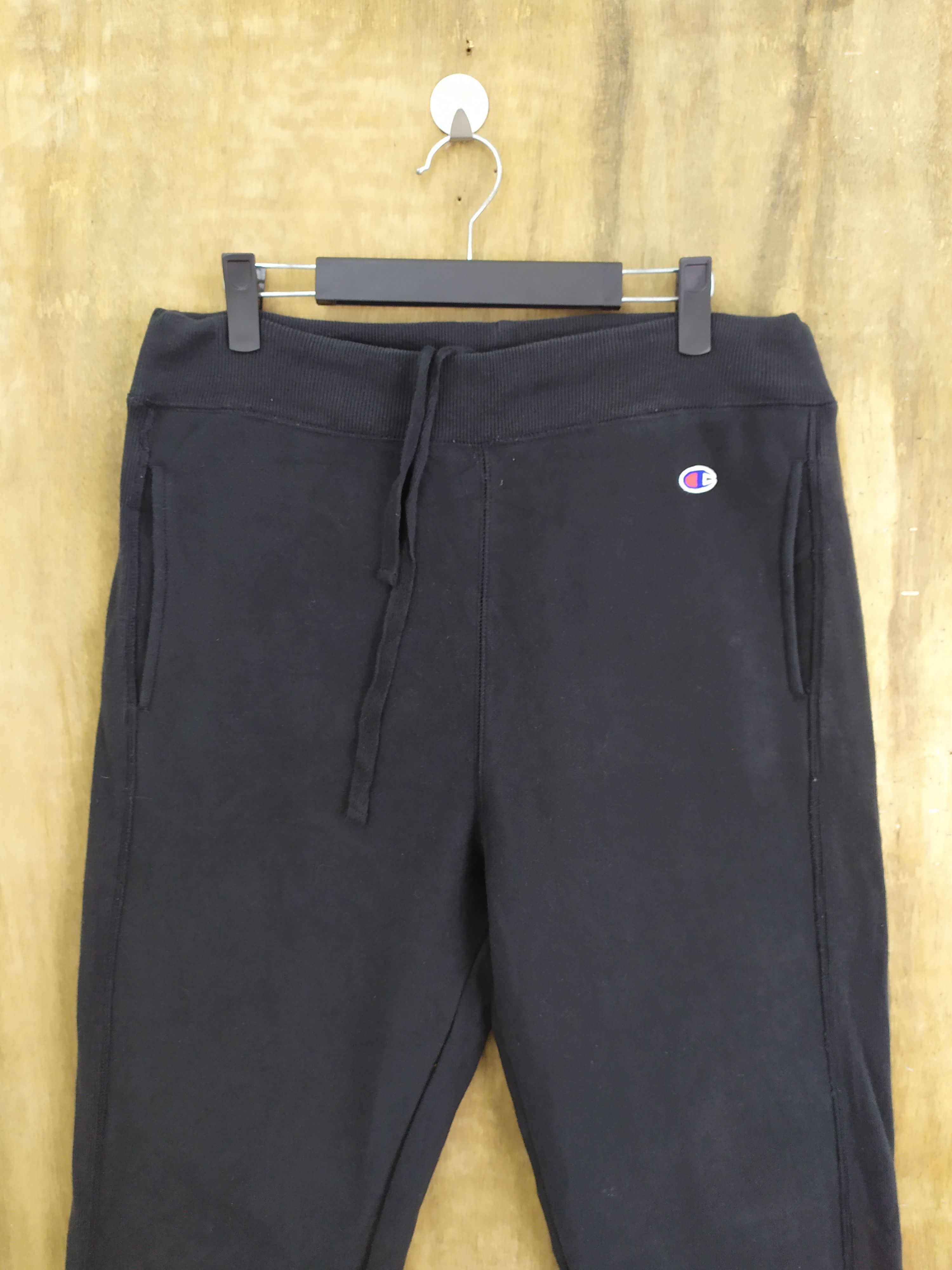 Champion × Vintage CHAMPION BLACK EASY PANTS DRAWSTRING WAIST Size US 32 / EU 48 - 3 Thumbnail