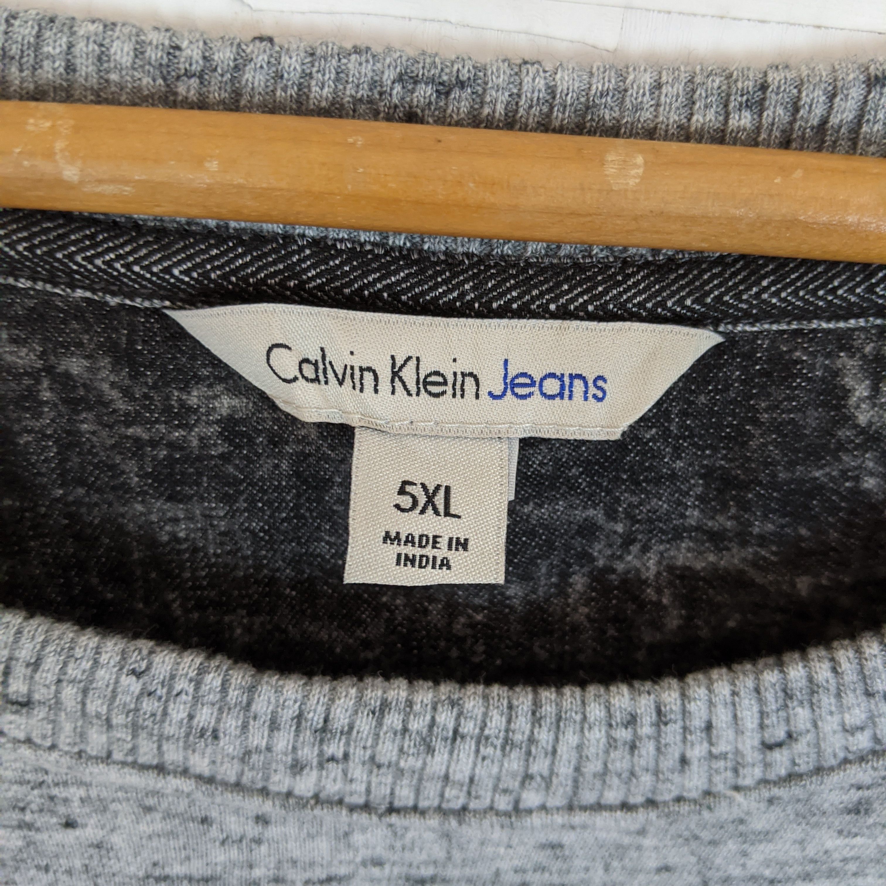 Calvin Klein CALVIN CLEIN CK Big Logo Big Size 5XL Jumper Sweatshirt Size US XXL / EU 58 / 5 - 8 Thumbnail