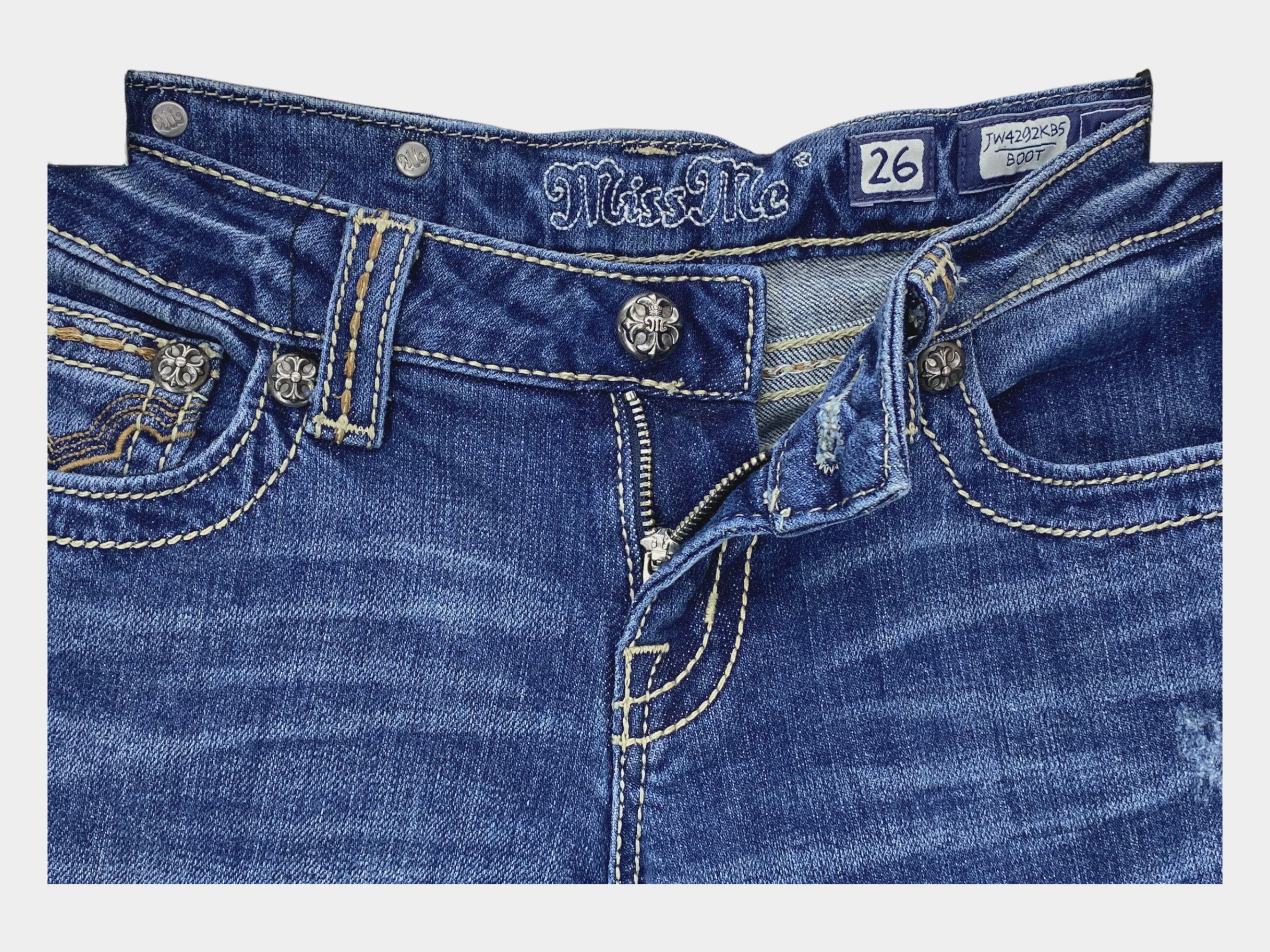 Miss Me Miss Me Jeans Flare Jeans Embellished Jeans Size 26" / US 2 / IT 38 - 4 Thumbnail