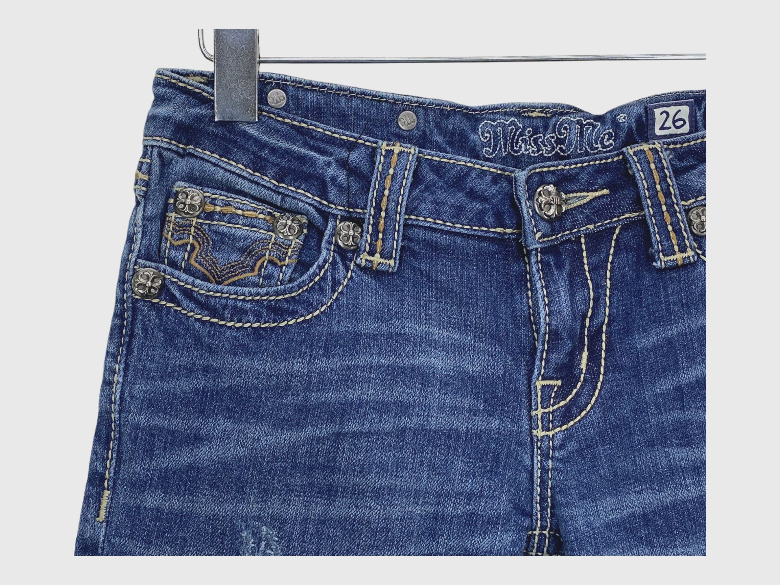 Miss Me Miss Me Jeans Flare Jeans Embellished Jeans Size 26" / US 2 / IT 38 - 12 Thumbnail