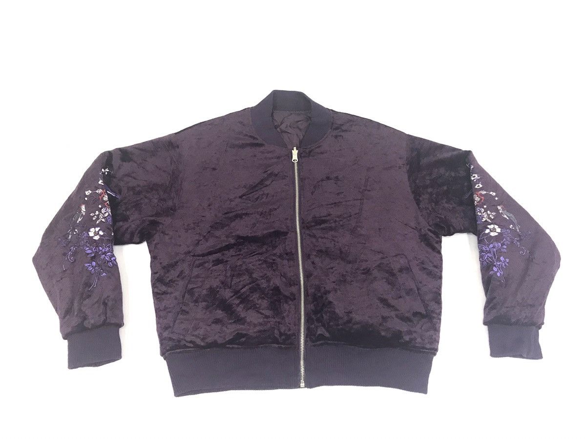 Japanese Brand Dukkah Souvernir Sukajan Suka Jacket Flora Embroidery Size L / US 10 / IT 46 - 1 Thumbnail