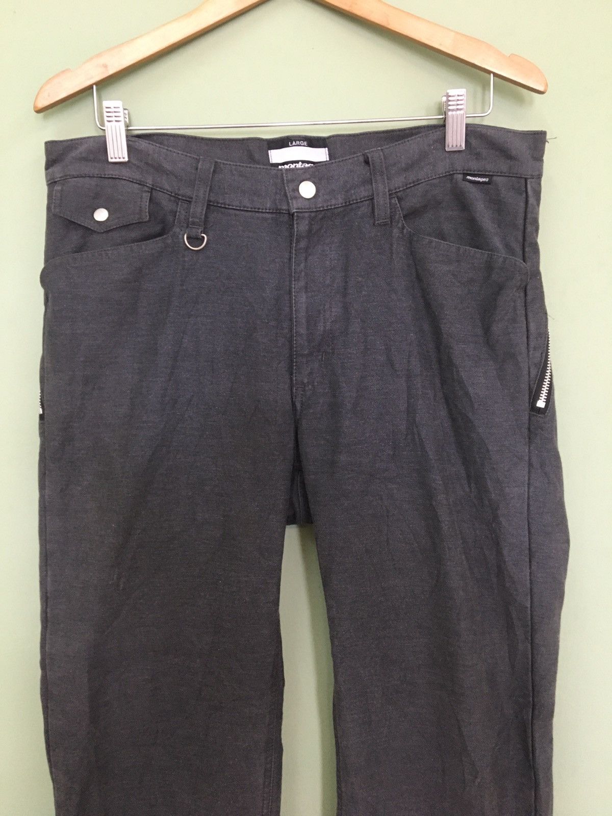 image of Montage - Relaxed Fit Hybrid Tactical Tech Casual Pants in Grey, Men's (Size 34)