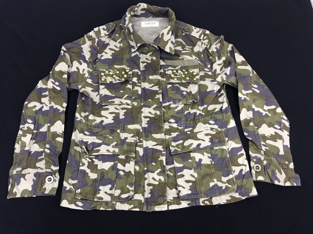 Japanese Brand Colza C.O.L.Z.A Streetwear Brand Camouflage Military Jacket Size S / US 4 / IT 40 - 1 Thumbnail