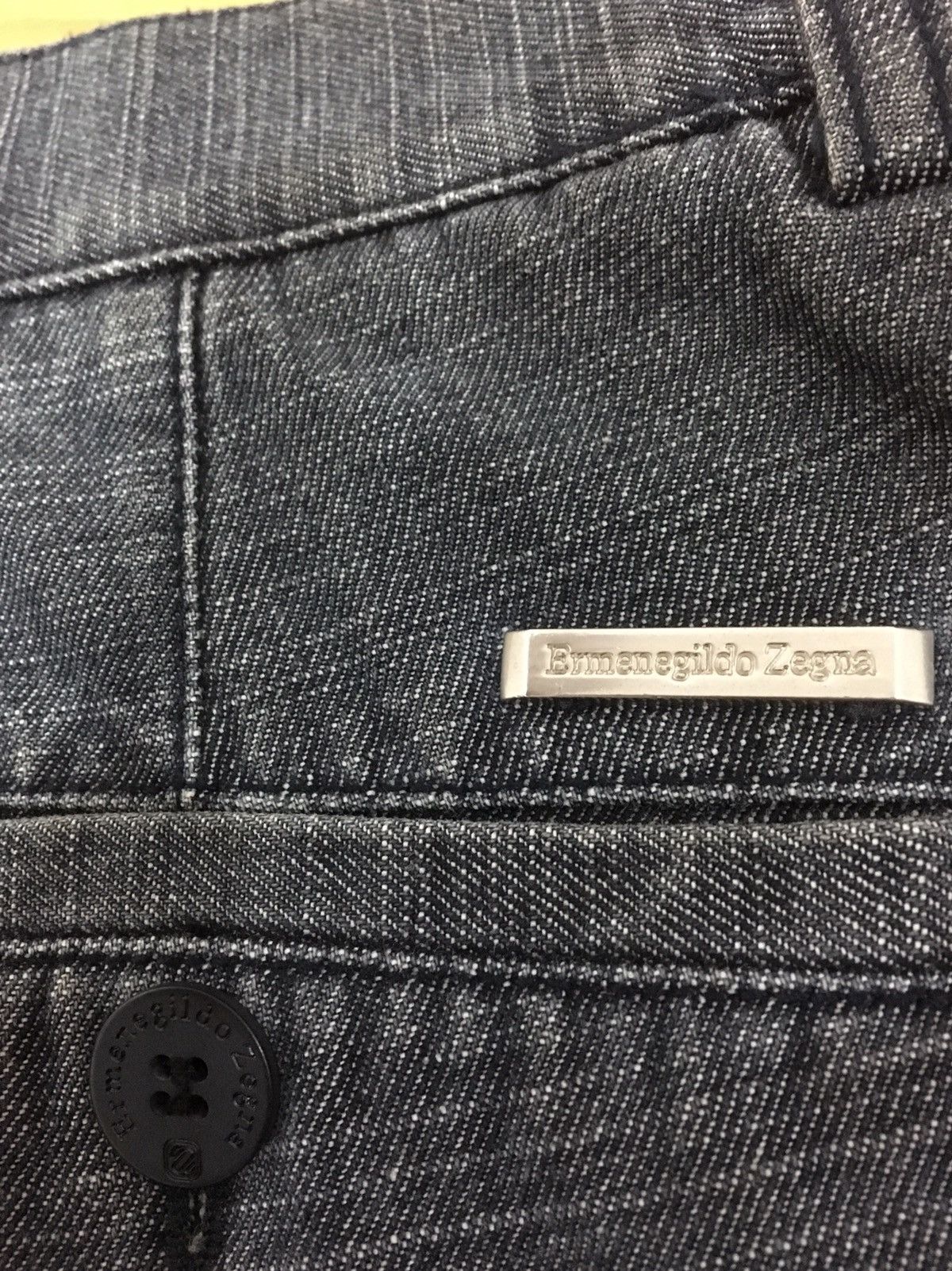 Designer × Ermenegildo Zegna BAGGY PANT / HIGH RISE / DARK HEATHER GREY COLOUR Size US 32 / EU 48 - 2 Thumbnail