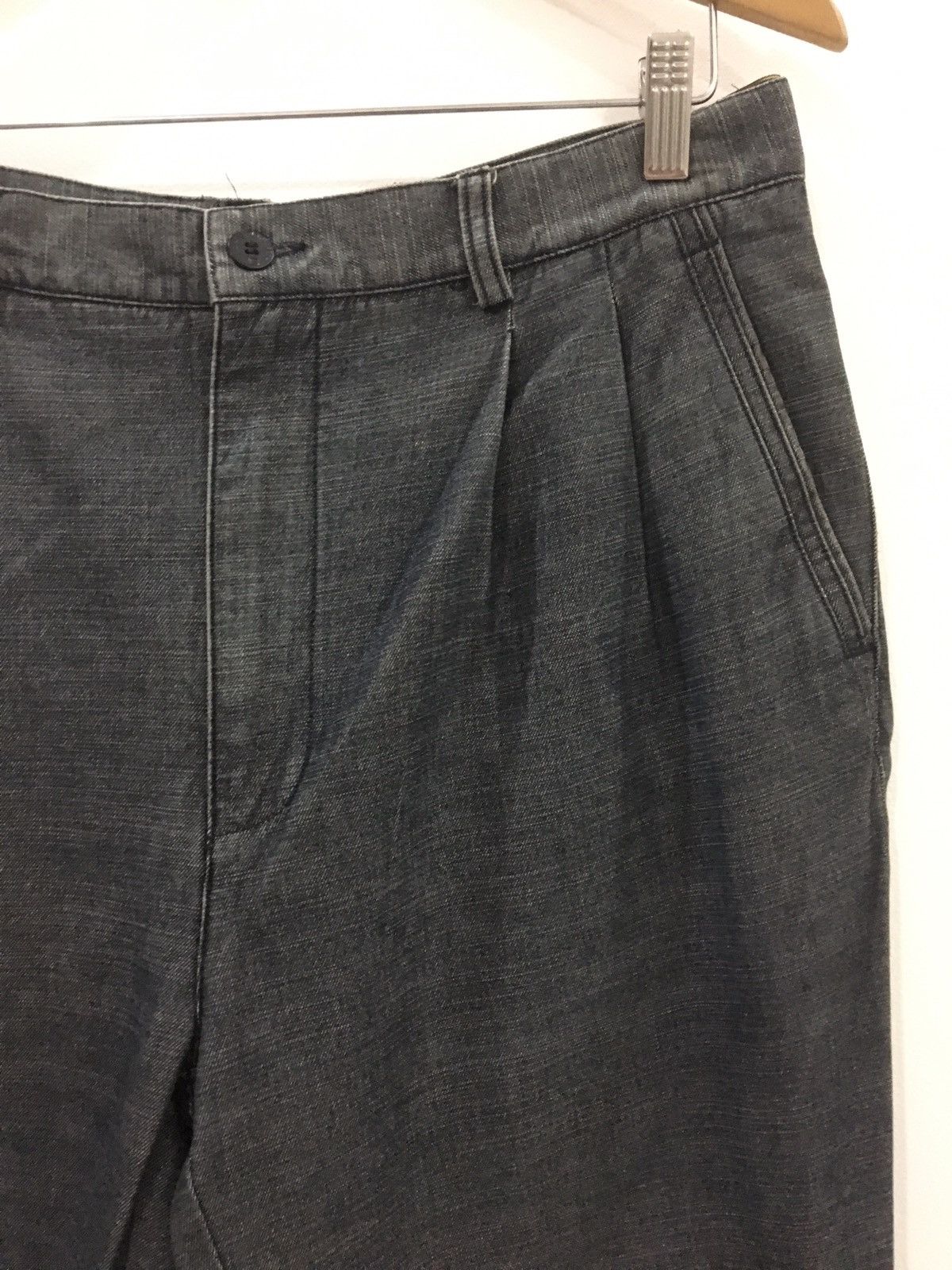 Designer × Ermenegildo Zegna BAGGY PANT / HIGH RISE / DARK HEATHER GREY COLOUR Size US 32 / EU 48 - 6 Thumbnail