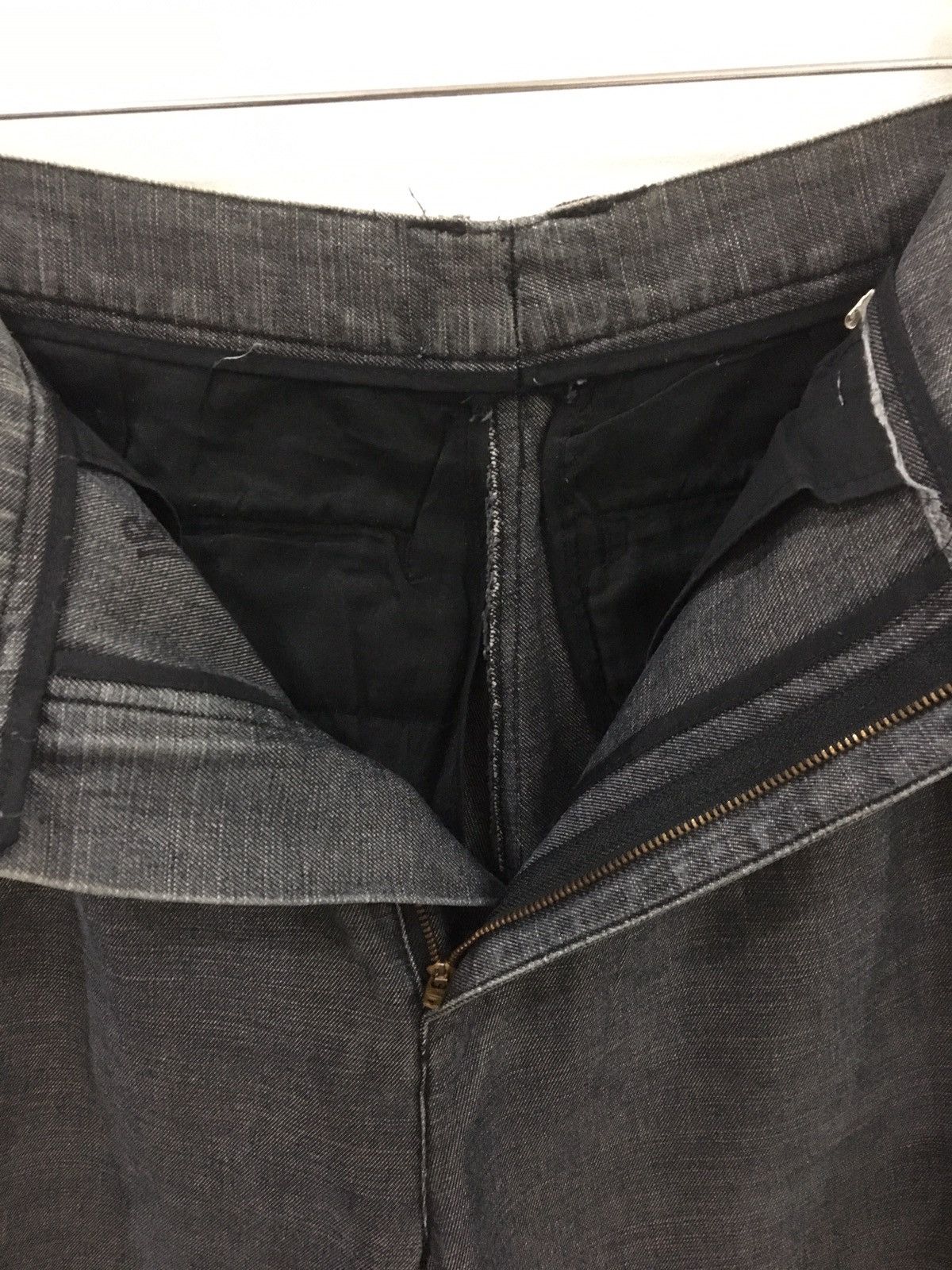 Designer × Ermenegildo Zegna BAGGY PANT / HIGH RISE / DARK HEATHER GREY COLOUR Size US 32 / EU 48 - 8 Thumbnail