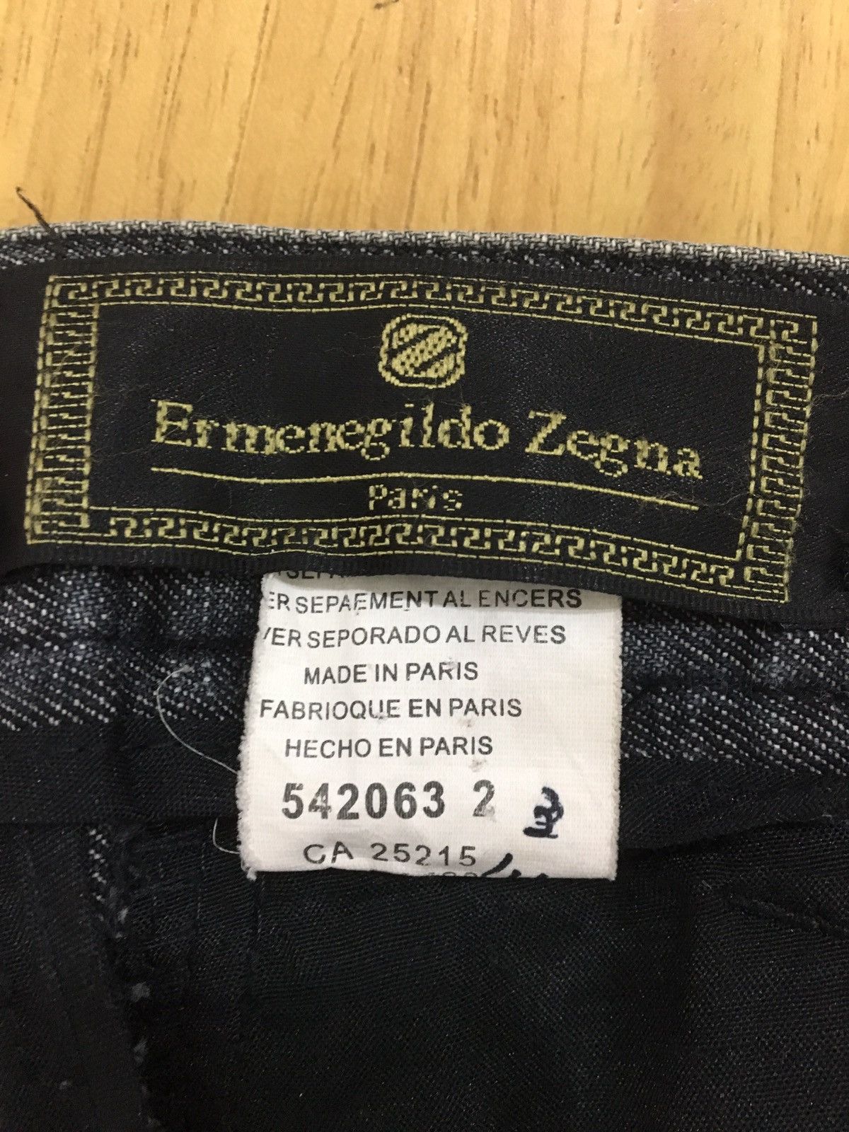 Designer × Ermenegildo Zegna BAGGY PANT / HIGH RISE / DARK HEATHER GREY COLOUR Size US 32 / EU 48 - 14 Thumbnail