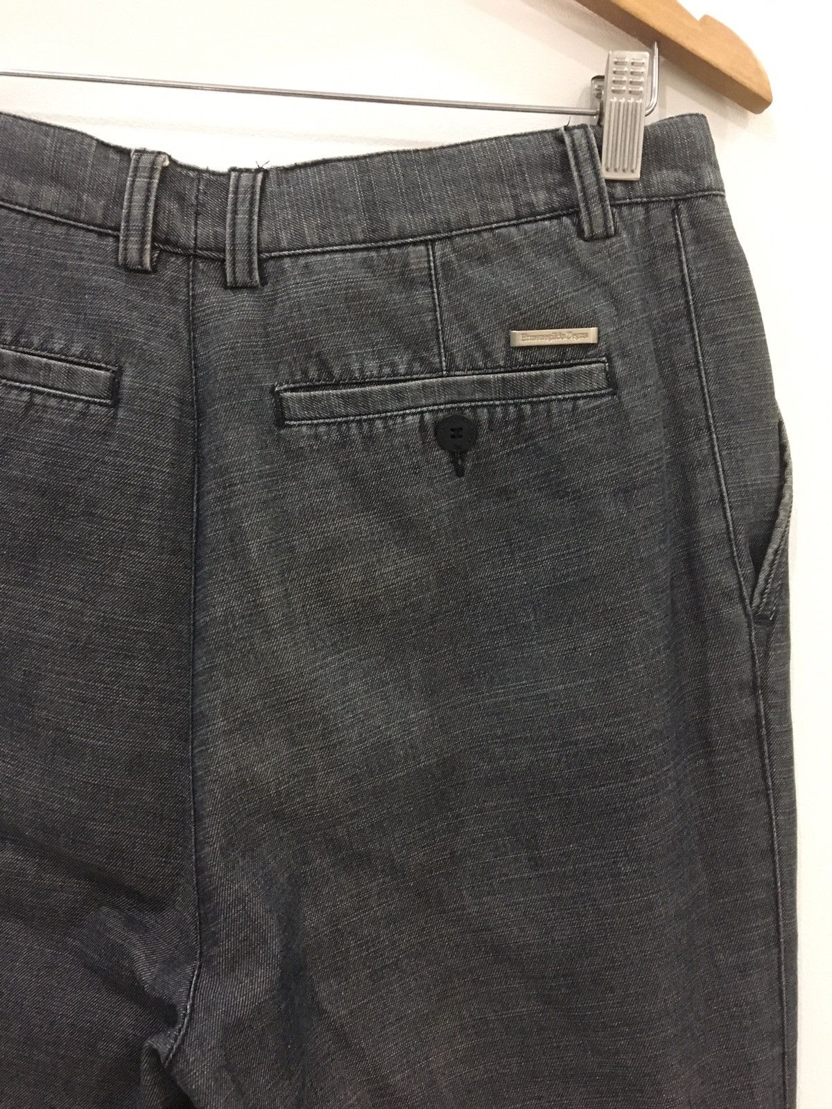 Designer × Ermenegildo Zegna BAGGY PANT / HIGH RISE / DARK HEATHER GREY COLOUR Size US 32 / EU 48 - 3 Thumbnail