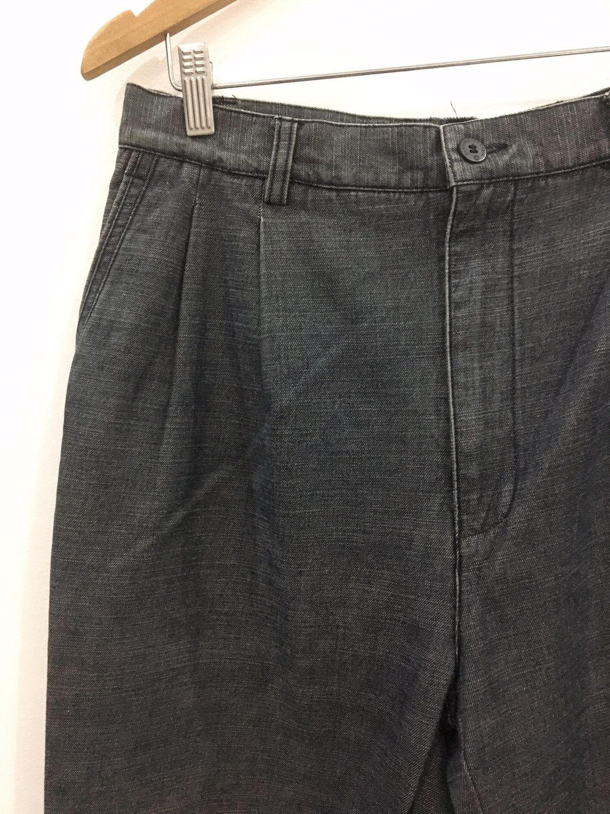 Designer × Ermenegildo Zegna BAGGY PANT / HIGH RISE / DARK HEATHER GREY COLOUR Size US 32 / EU 48 - 5 Thumbnail