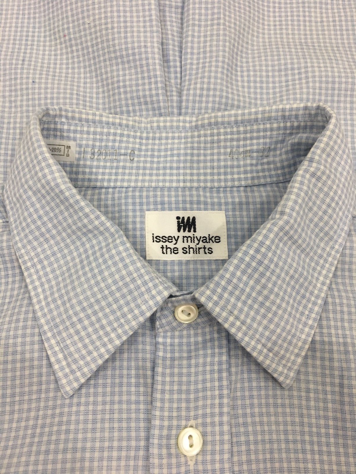 Issey Miyake ISSEY MIYAKE - PLAID CHECK LIGHT BLUE SHIRT Size US M / EU 48-50 / 2 - 11 Thumbnail