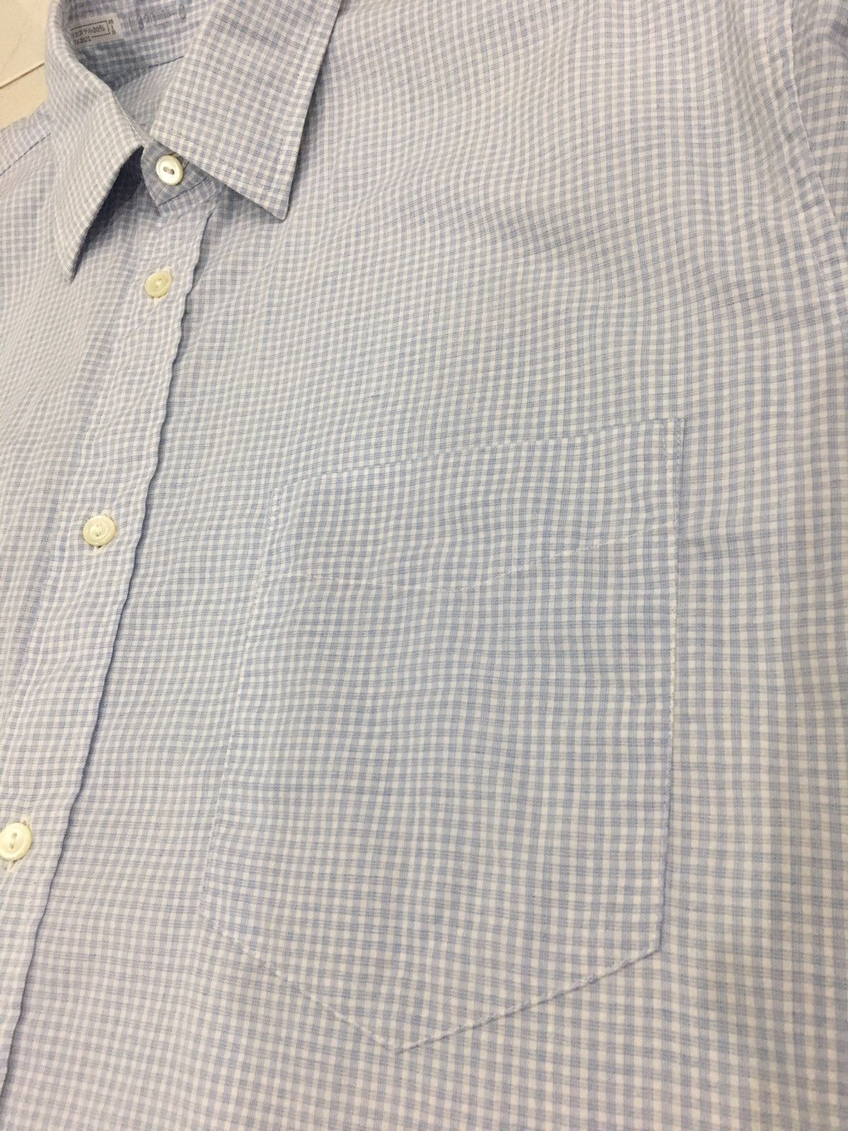 Issey Miyake ISSEY MIYAKE - PLAID CHECK LIGHT BLUE SHIRT Size US M / EU 48-50 / 2 - 9 Thumbnail
