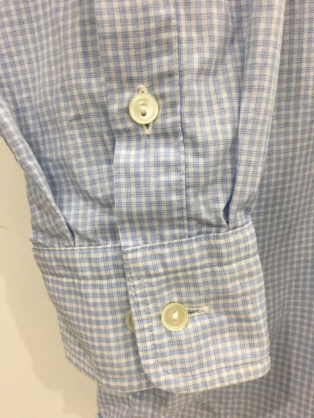 Issey Miyake ISSEY MIYAKE - PLAID CHECK LIGHT BLUE SHIRT Size US M / EU 48-50 / 2 - 5 Thumbnail