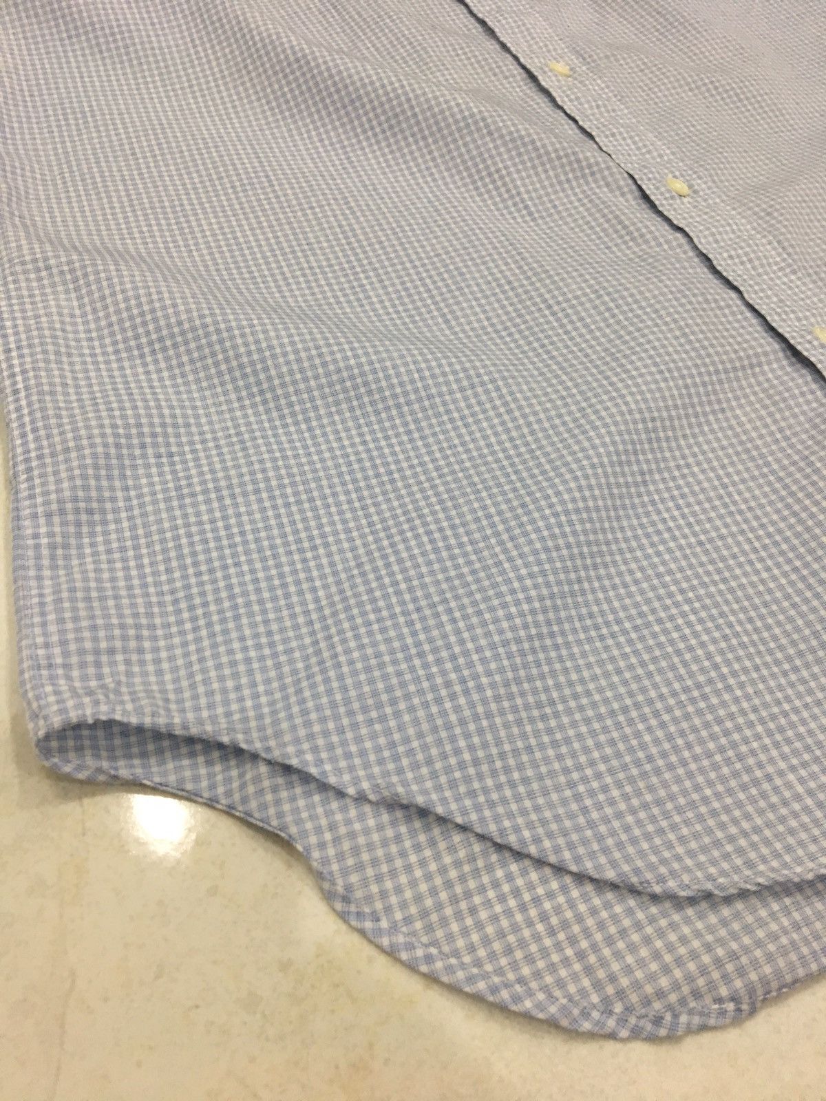 Issey Miyake ISSEY MIYAKE - PLAID CHECK LIGHT BLUE SHIRT Size US M / EU 48-50 / 2 - 8 Thumbnail