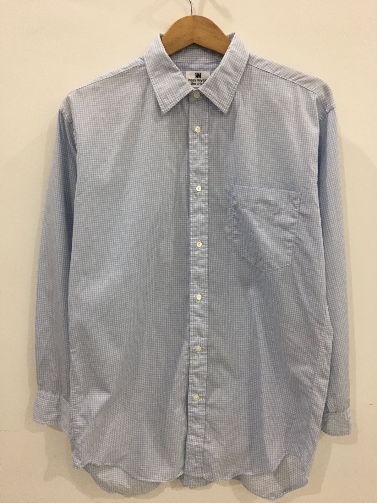 Issey Miyake ISSEY MIYAKE - PLAID CHECK LIGHT BLUE SHIRT Size US M / EU 48-50 / 2 - 2 Thumbnail