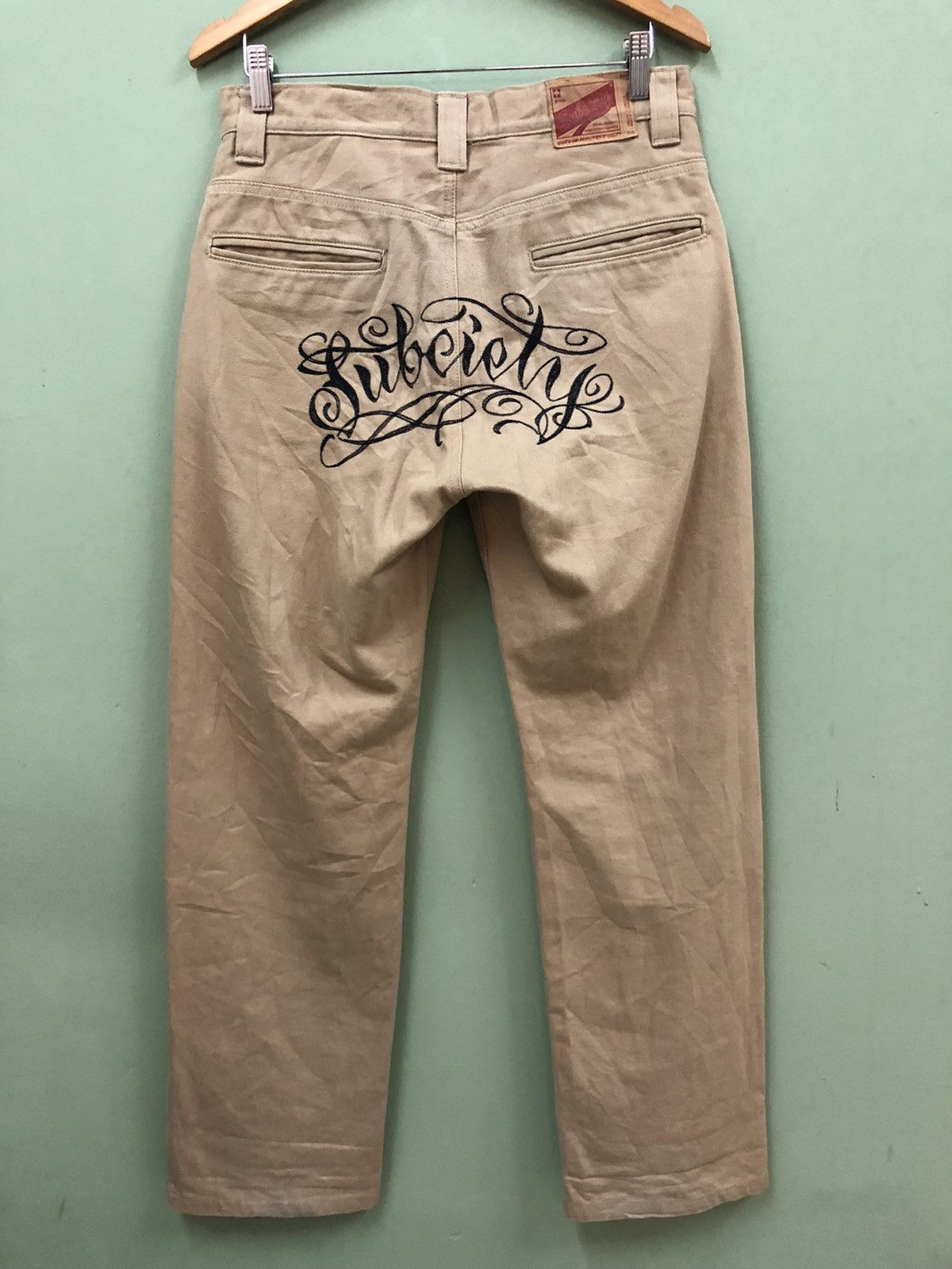 Hysteric Glamour SUBCIETY-REGULAR FIT JAPAN SKATE/STREETWEAR BIG LOGO PANTS Size US 31 - 2 Thumbnail