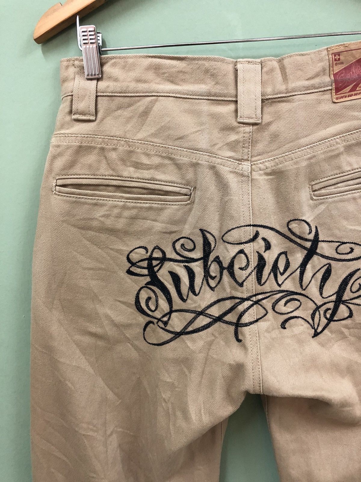 Hysteric Glamour SUBCIETY-REGULAR FIT JAPAN SKATE/STREETWEAR BIG LOGO PANTS Size US 31 - 4 Thumbnail