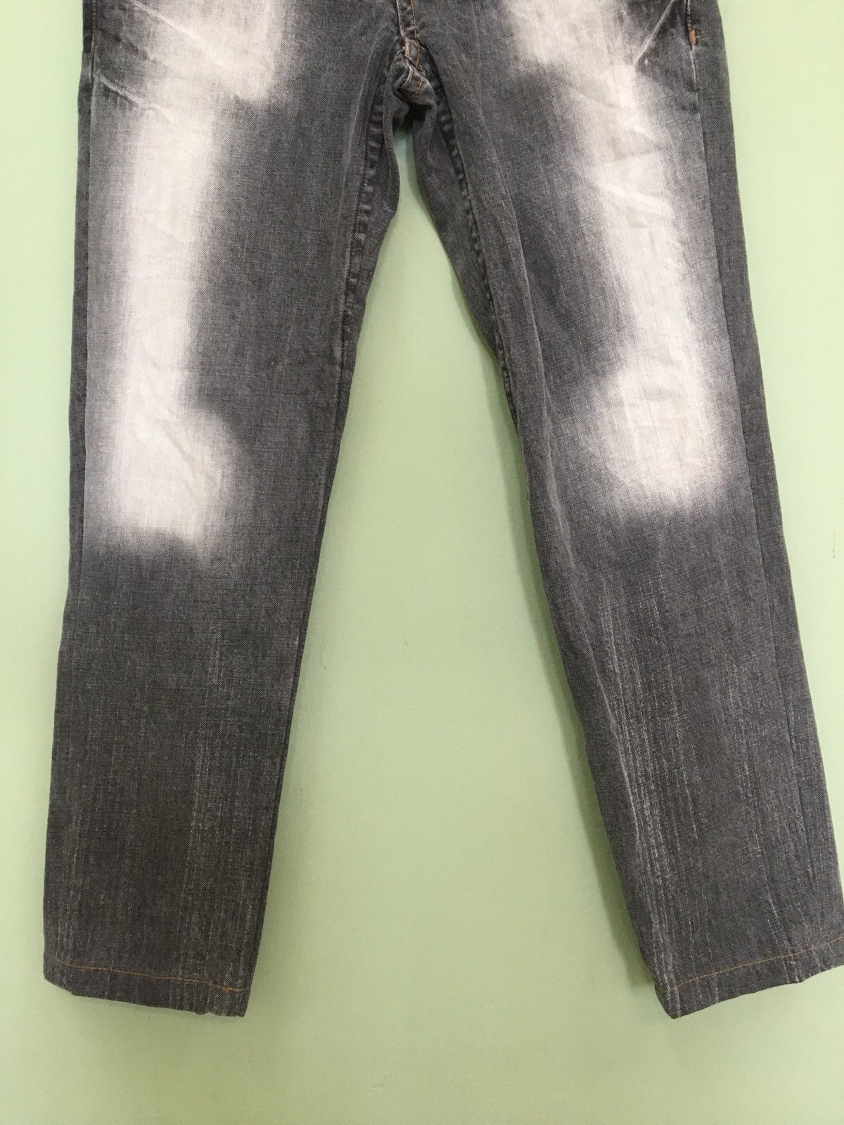 Designer HYSTERICS CLOTHING LINE SLIM FIT WASHED DESTROYED JEANS Size US 30 / EU 46 - 4 Thumbnail