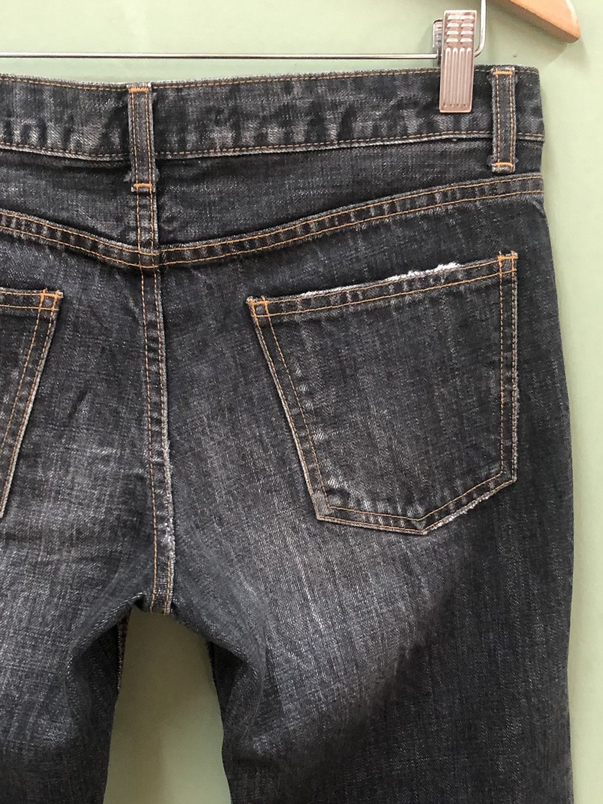 Designer × Japanese Brand × RIPVANWINKLE RIPVANWINKLE - SLIM FLARE FIT MEDIUM WASH DISTRESS JEANS Size US 30 / EU 46 - 10 Thumbnail