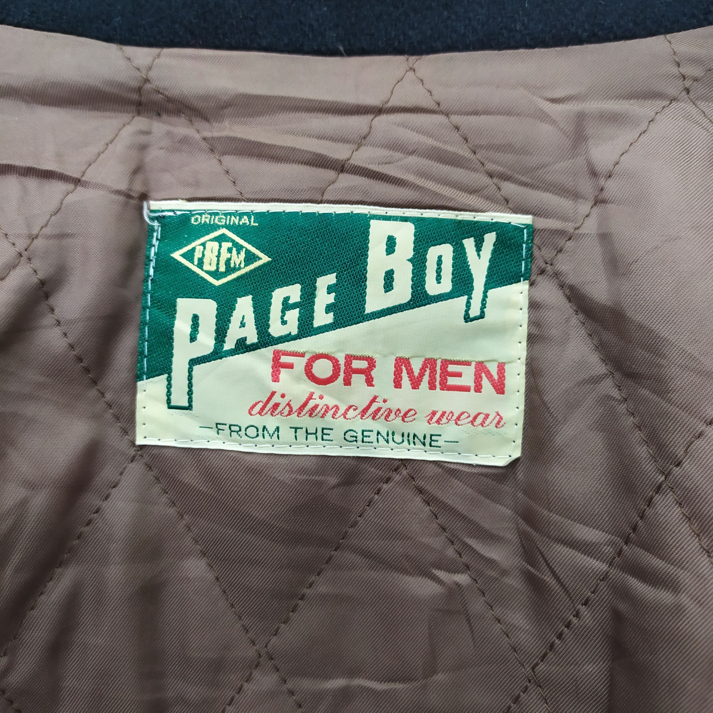 Japanese Brand PAGE BOY FOR MEN WOOL VARSITY JACKET Size US L / EU 52-54 / 3 - 14 Thumbnail
