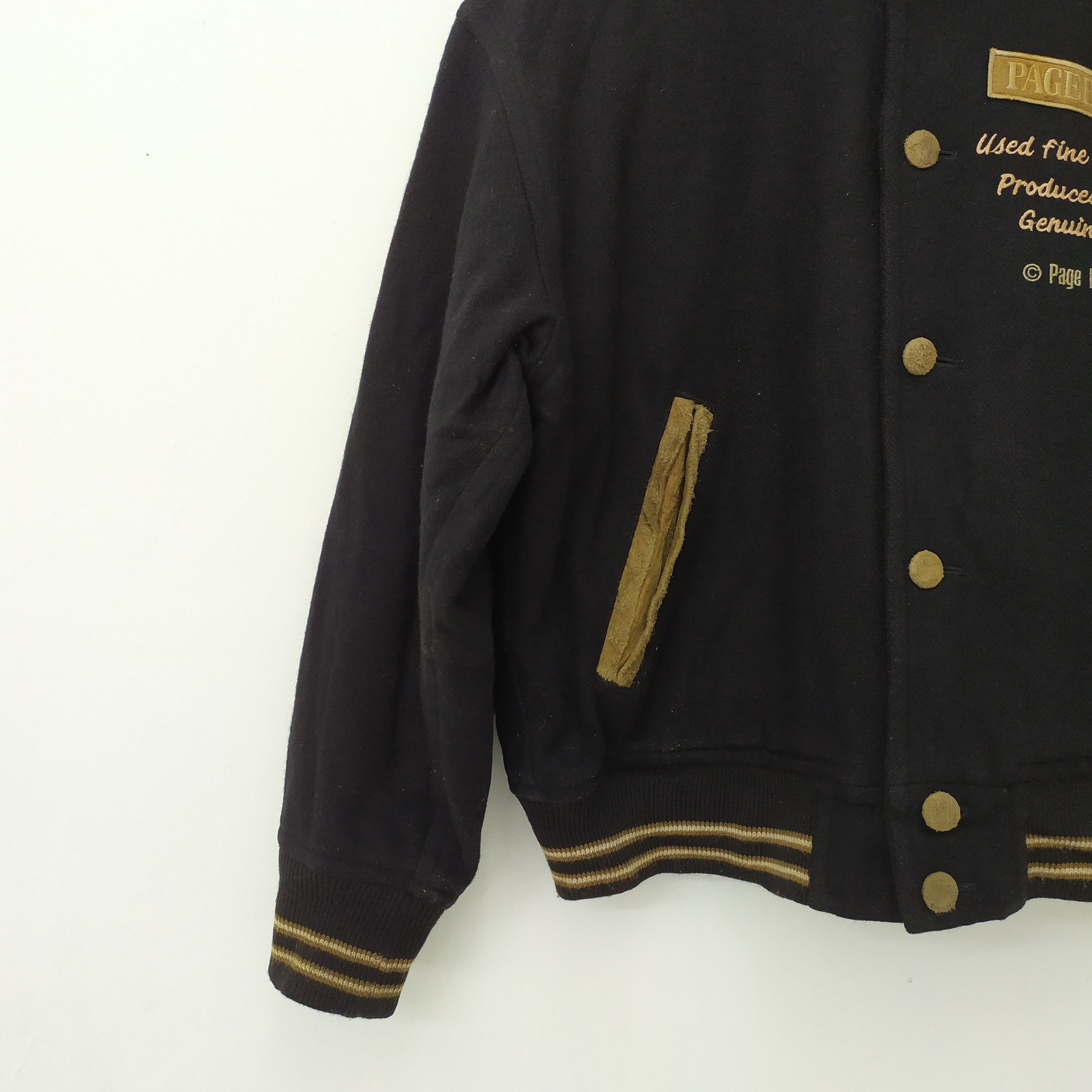 Japanese Brand PAGE BOY FOR MEN WOOL VARSITY JACKET Size US L / EU 52-54 / 3 - 4 Thumbnail